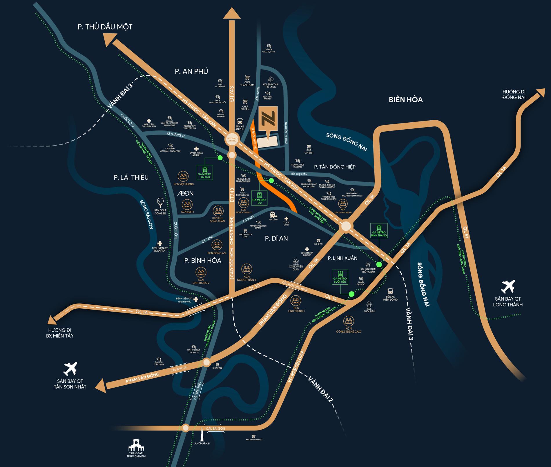Vị trí dự án Fenica