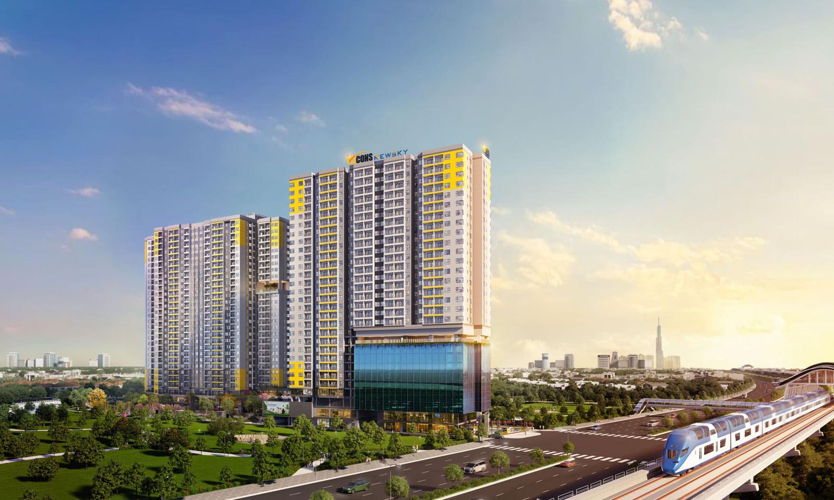 Phối cảnh dự án Bcons Newsky