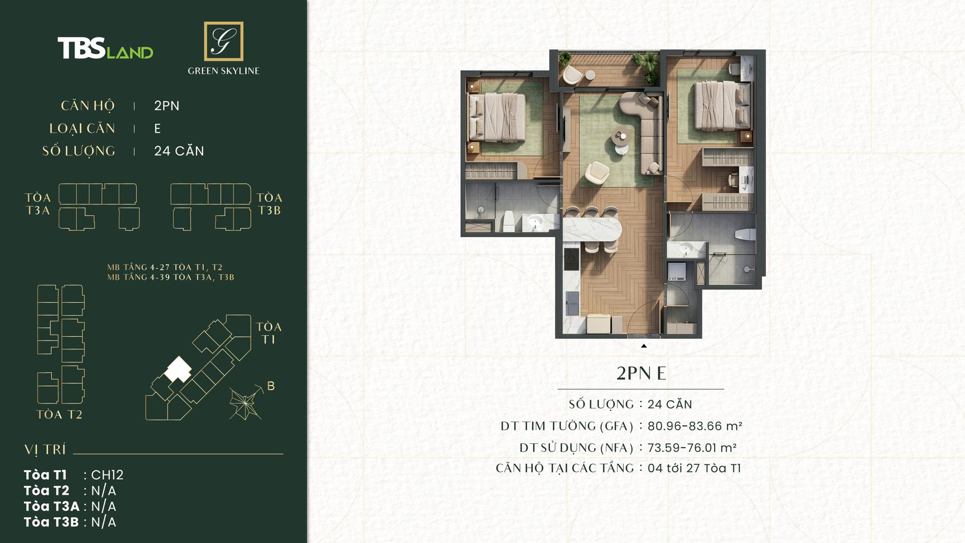 Thiết kế căn hộ Green Skyline