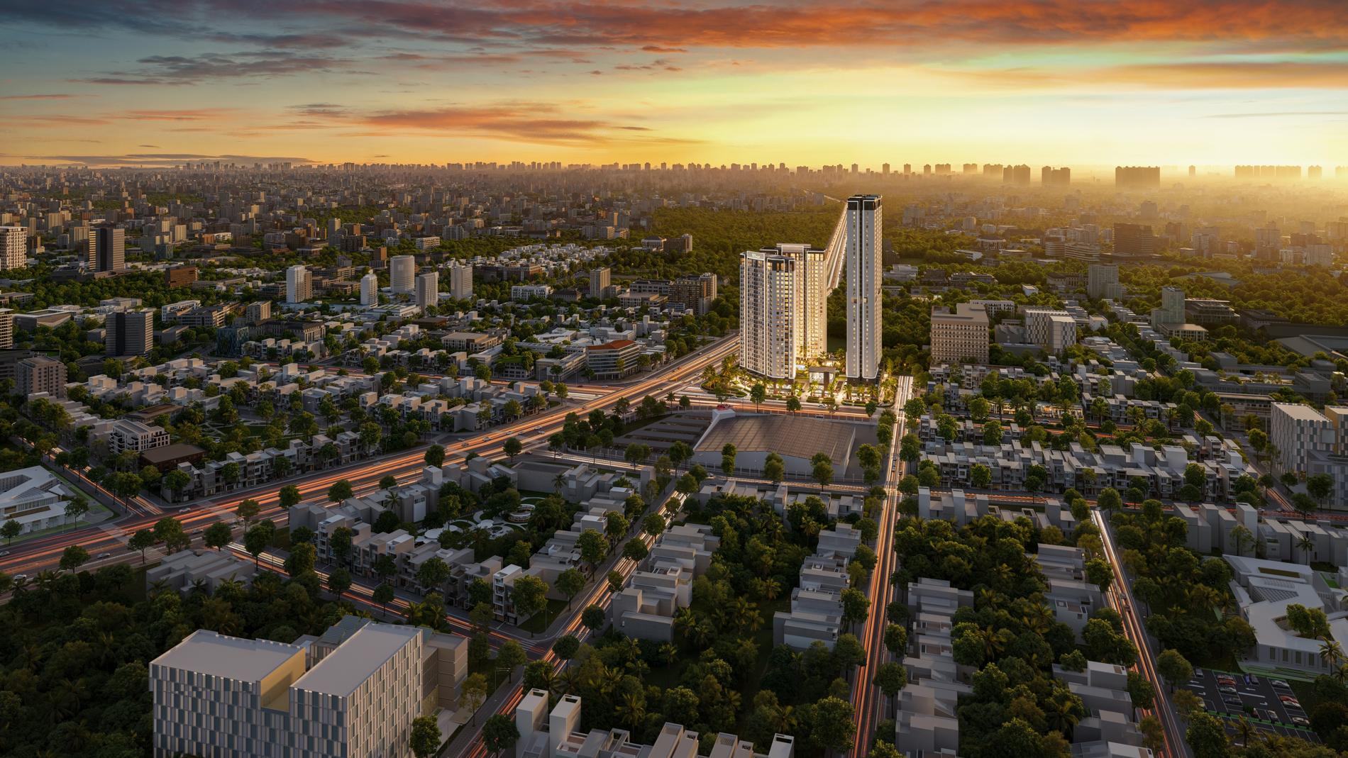 Phối cảnh dự án Green Skyline