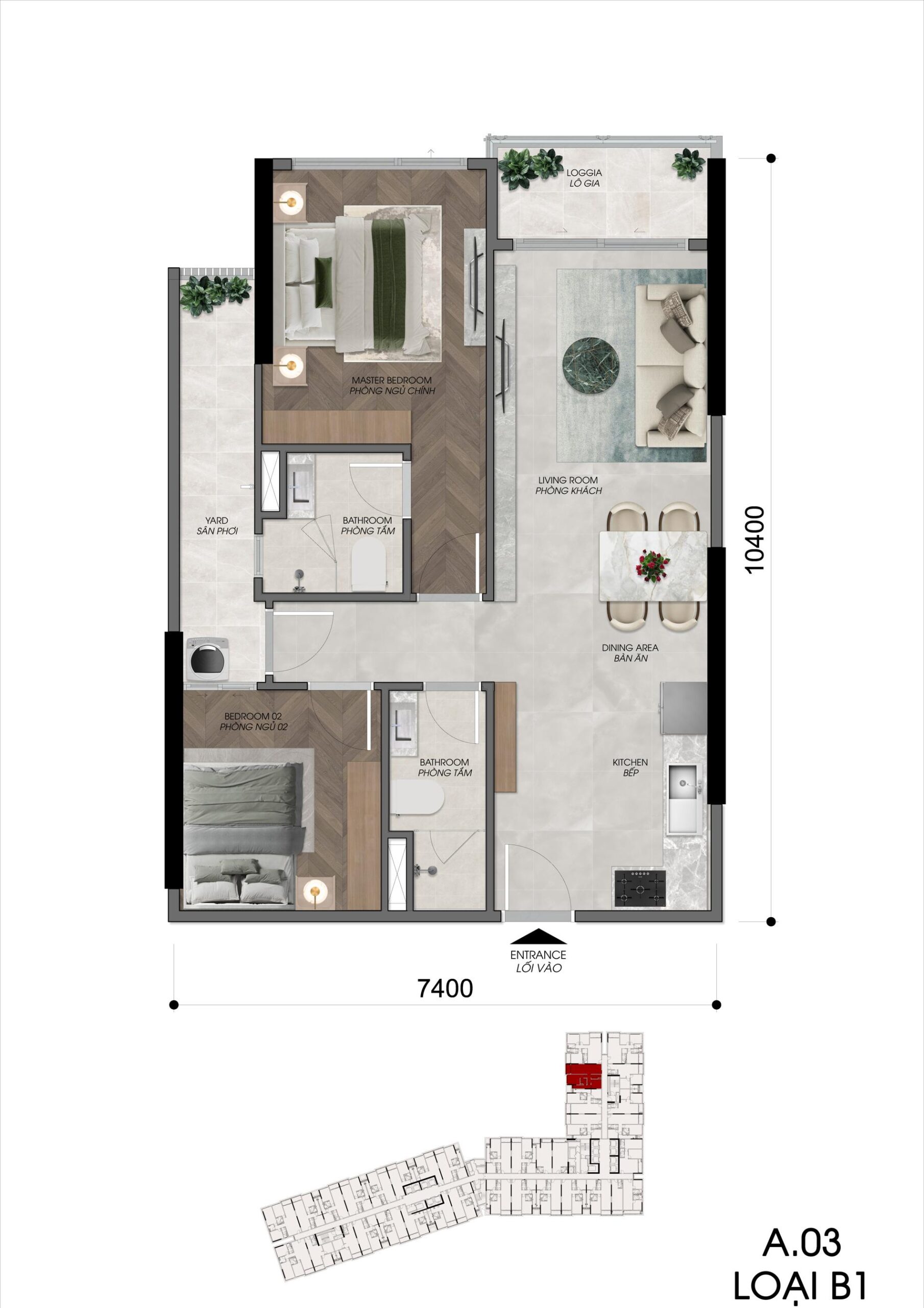 Mặt bằng & thiết kế dự án Khải Hoàn Imperial