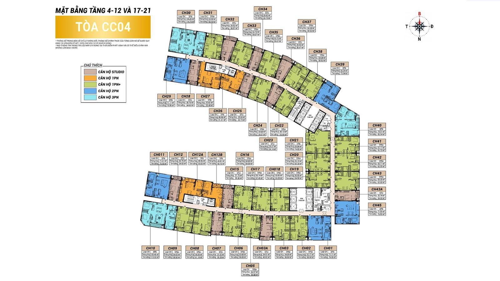 Mặt bằng & thiết kế Charmora City