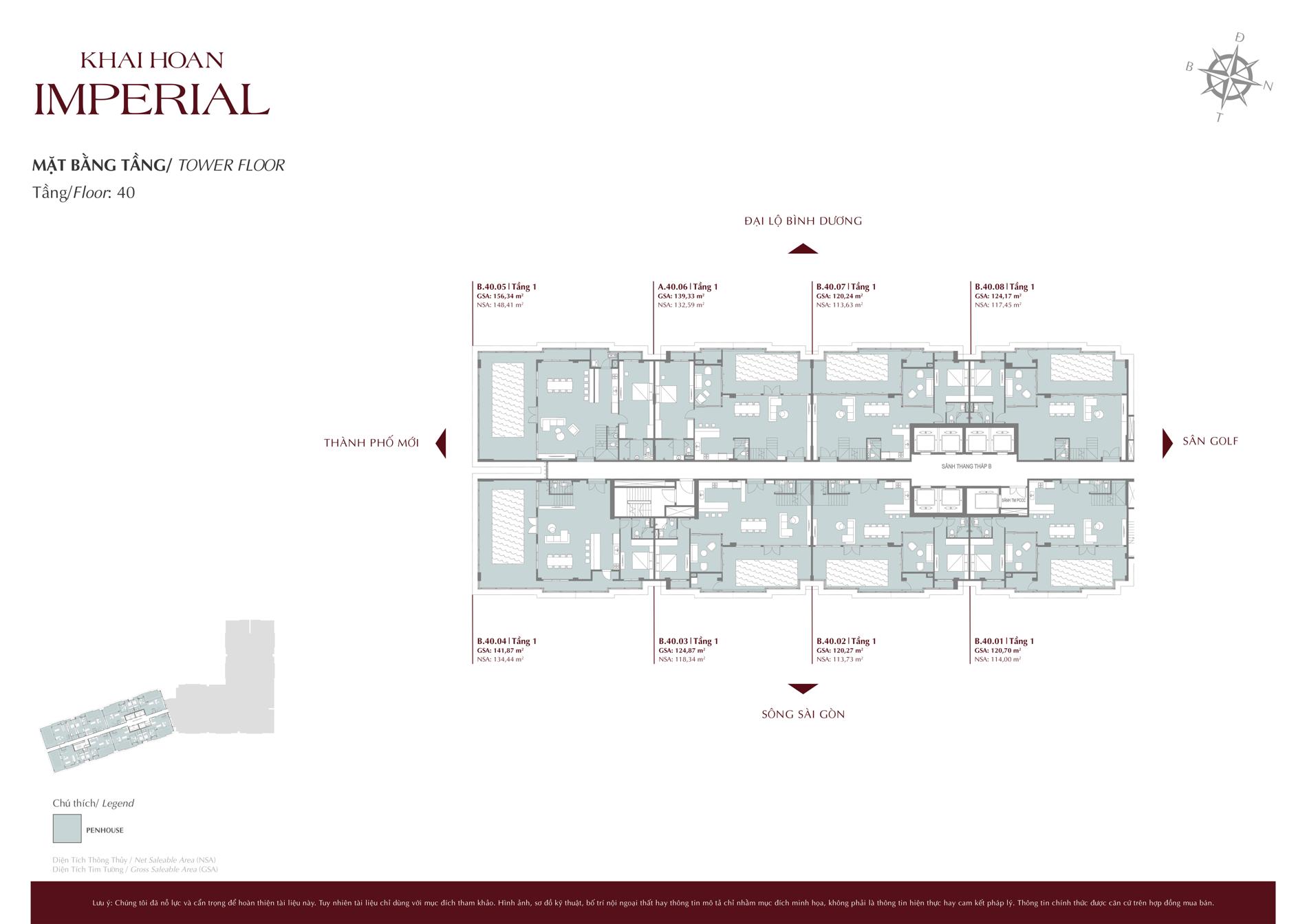 Mặt bằng & thiết kế dự án Khải Hoàn Imperial