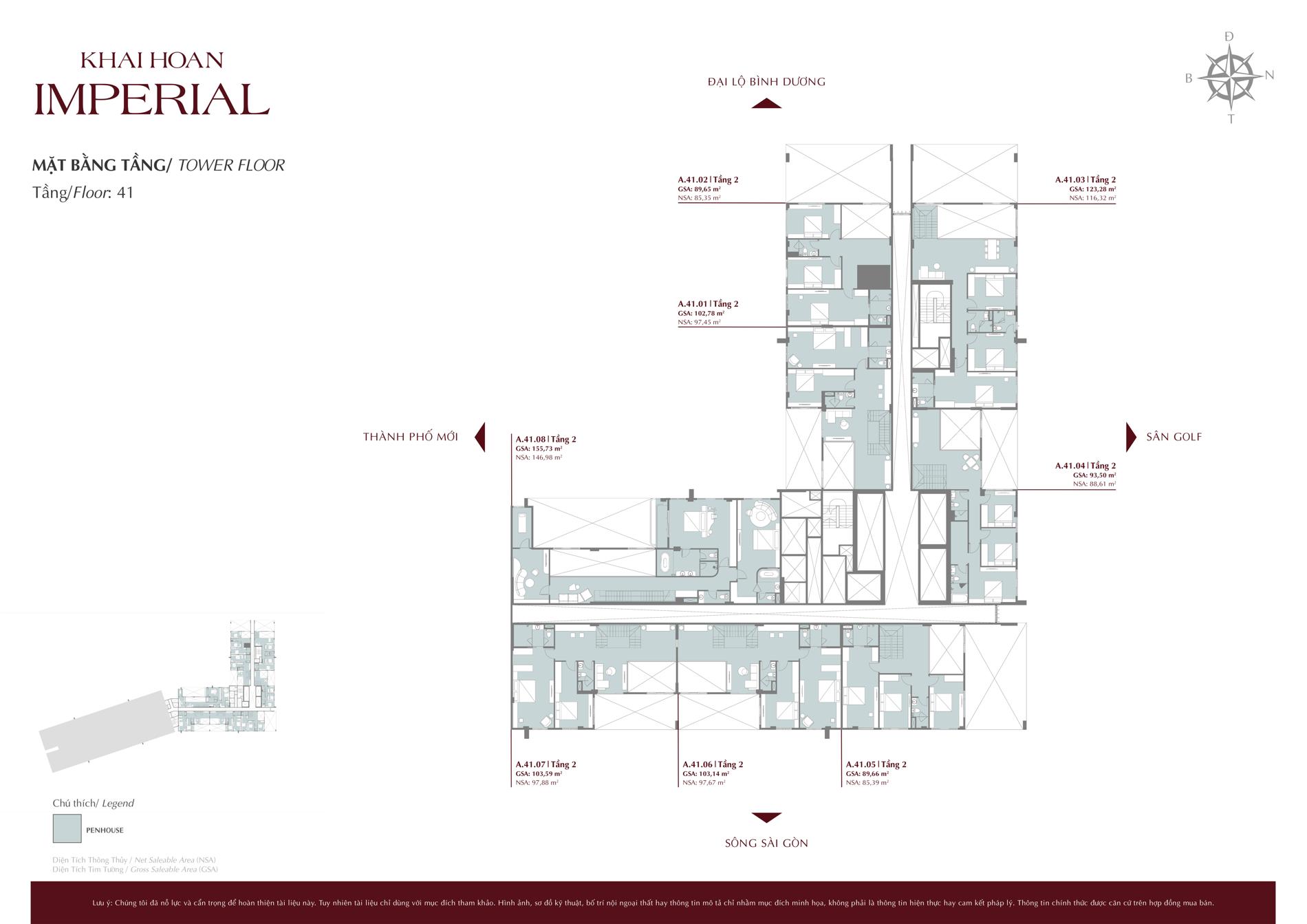 Mặt bằng & thiết kế dự án Khải Hoàn Imperial