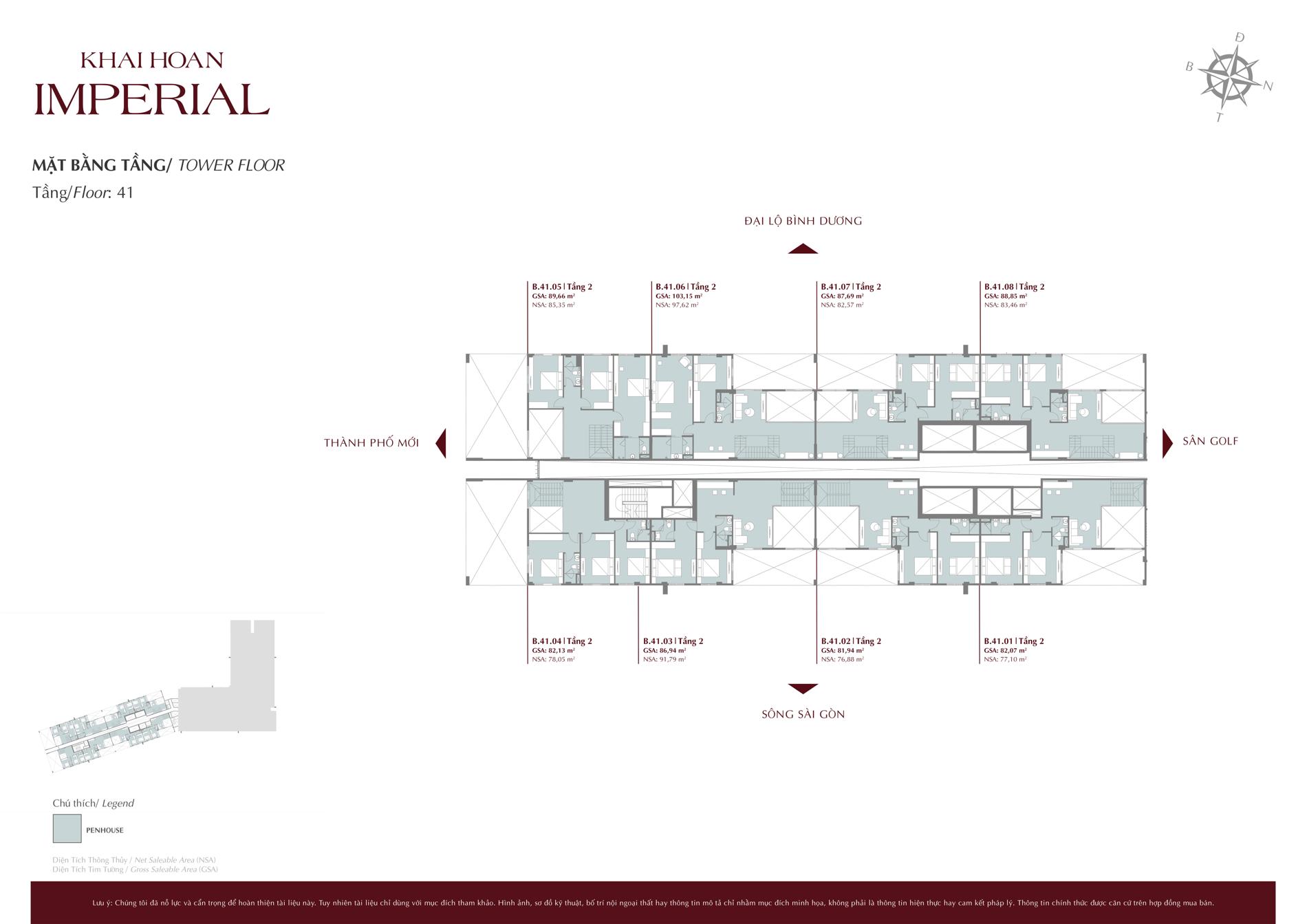 Mặt bằng & thiết kế dự án Khải Hoàn Imperial