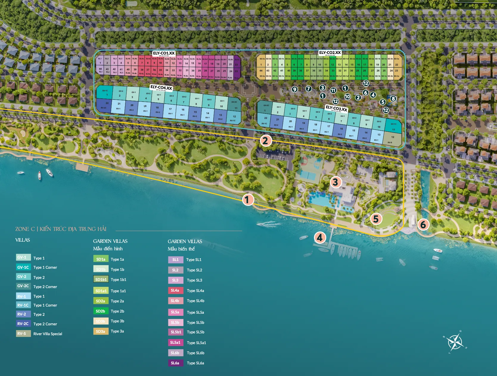 Mặt bằng & thiết kế Elyse Island