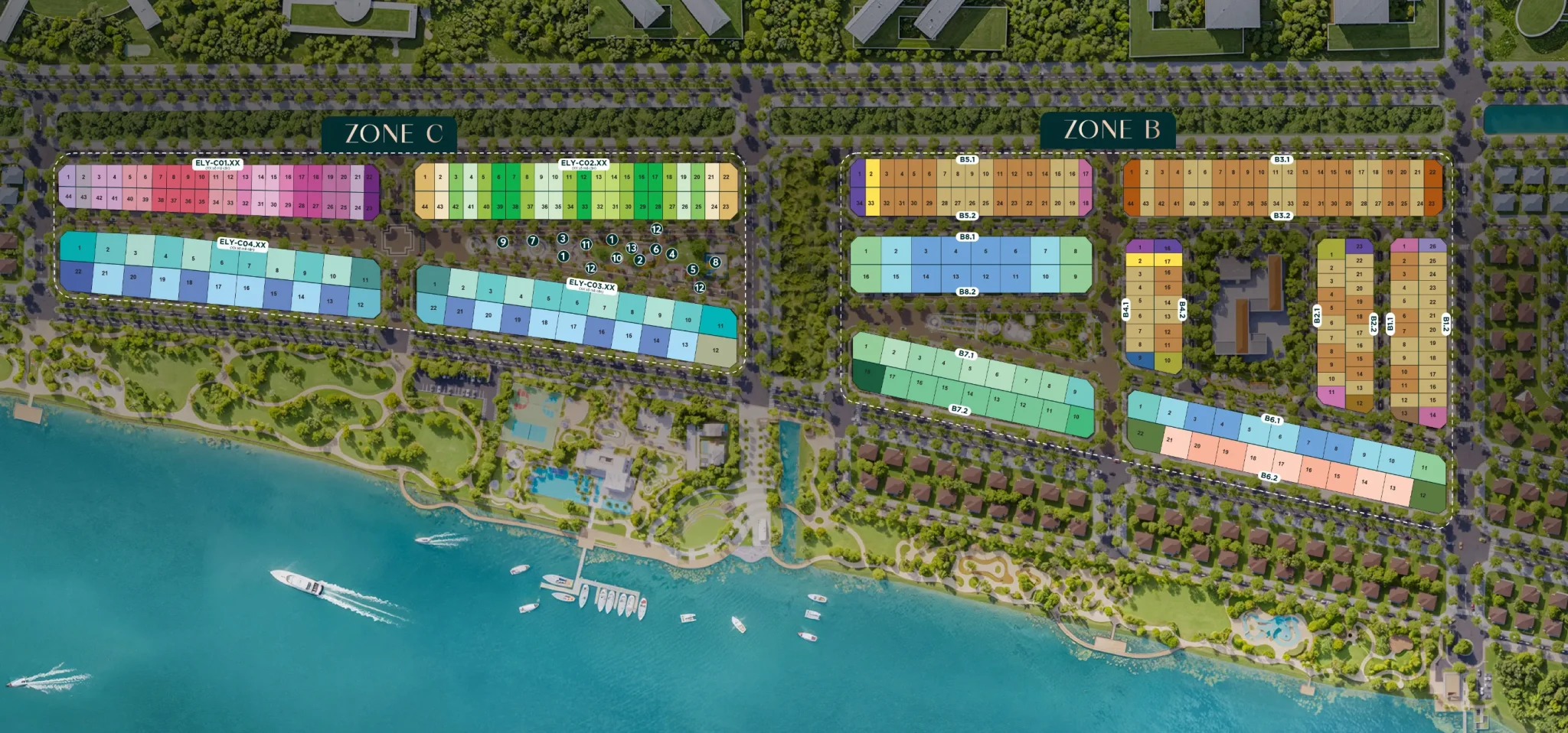Mặt bằng & thiết kế Elyse Island