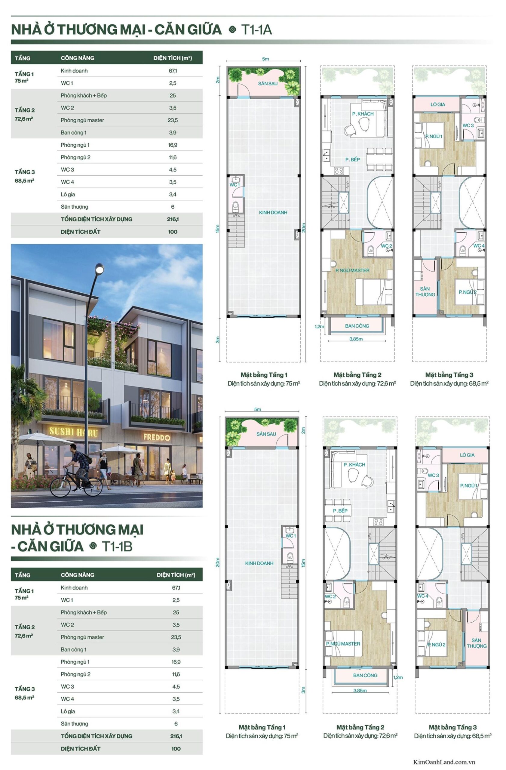 Mặt bằng & thiết kế The Link City