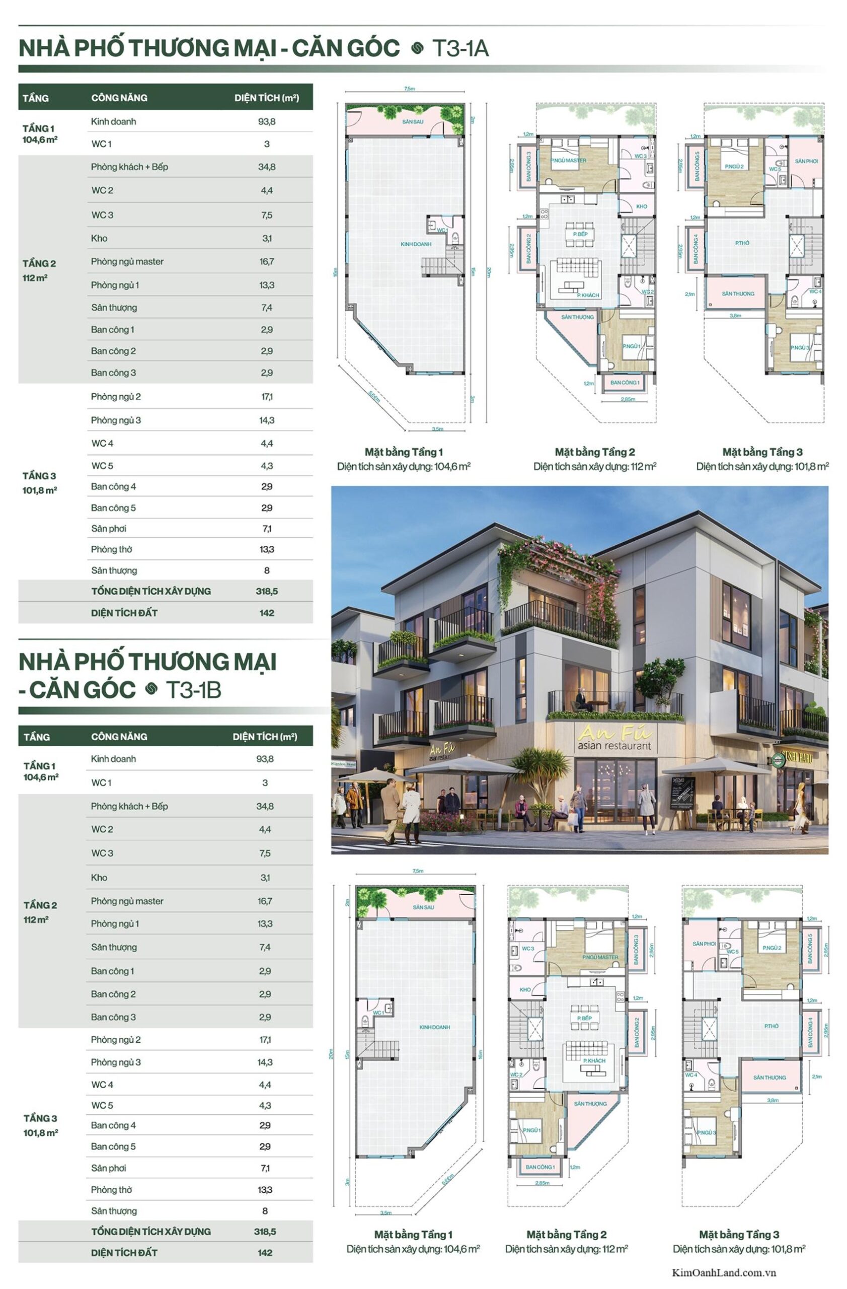 Mặt bằng & thiết kế The Link City