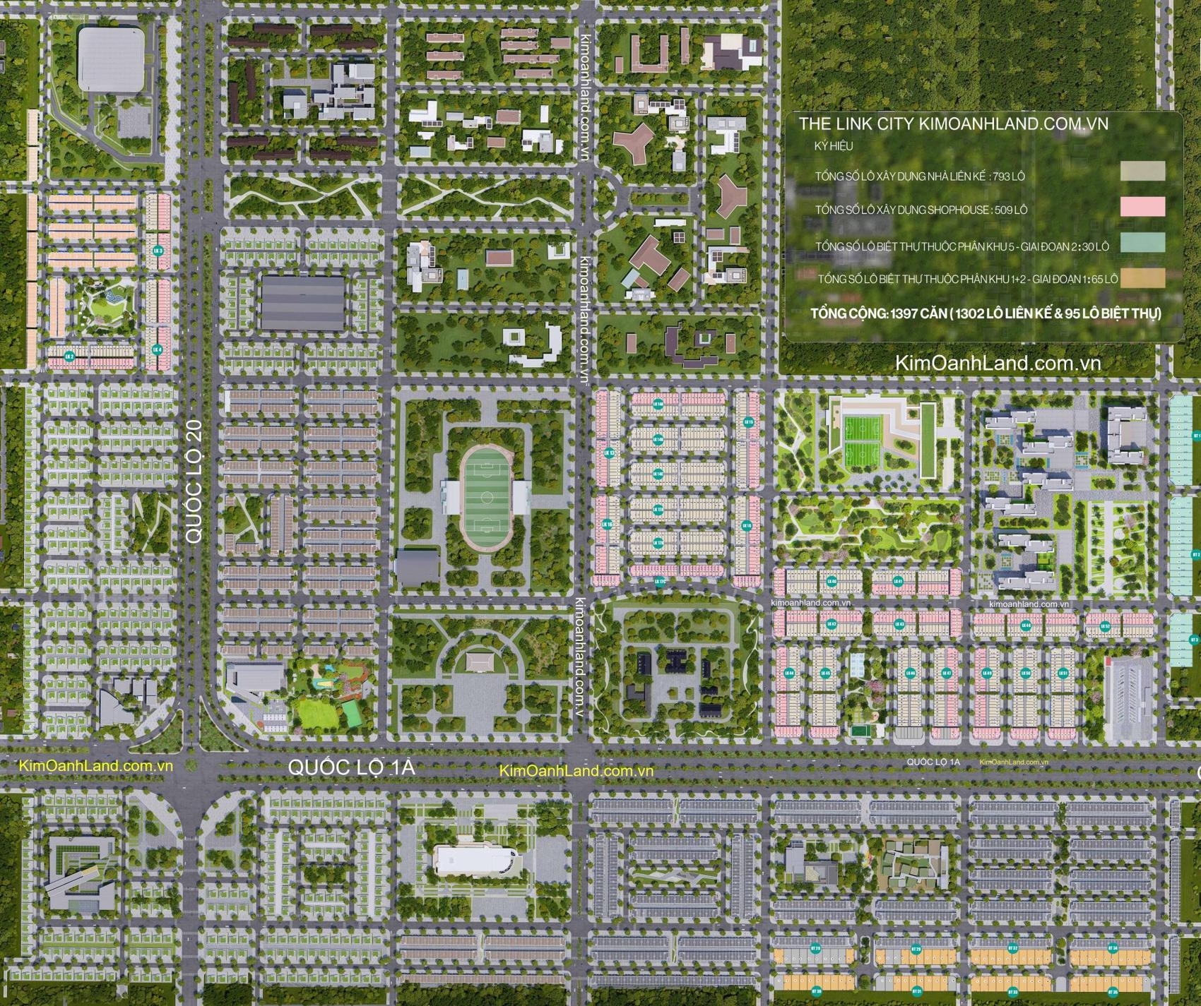 Mặt bằng & thiết kế The Link City