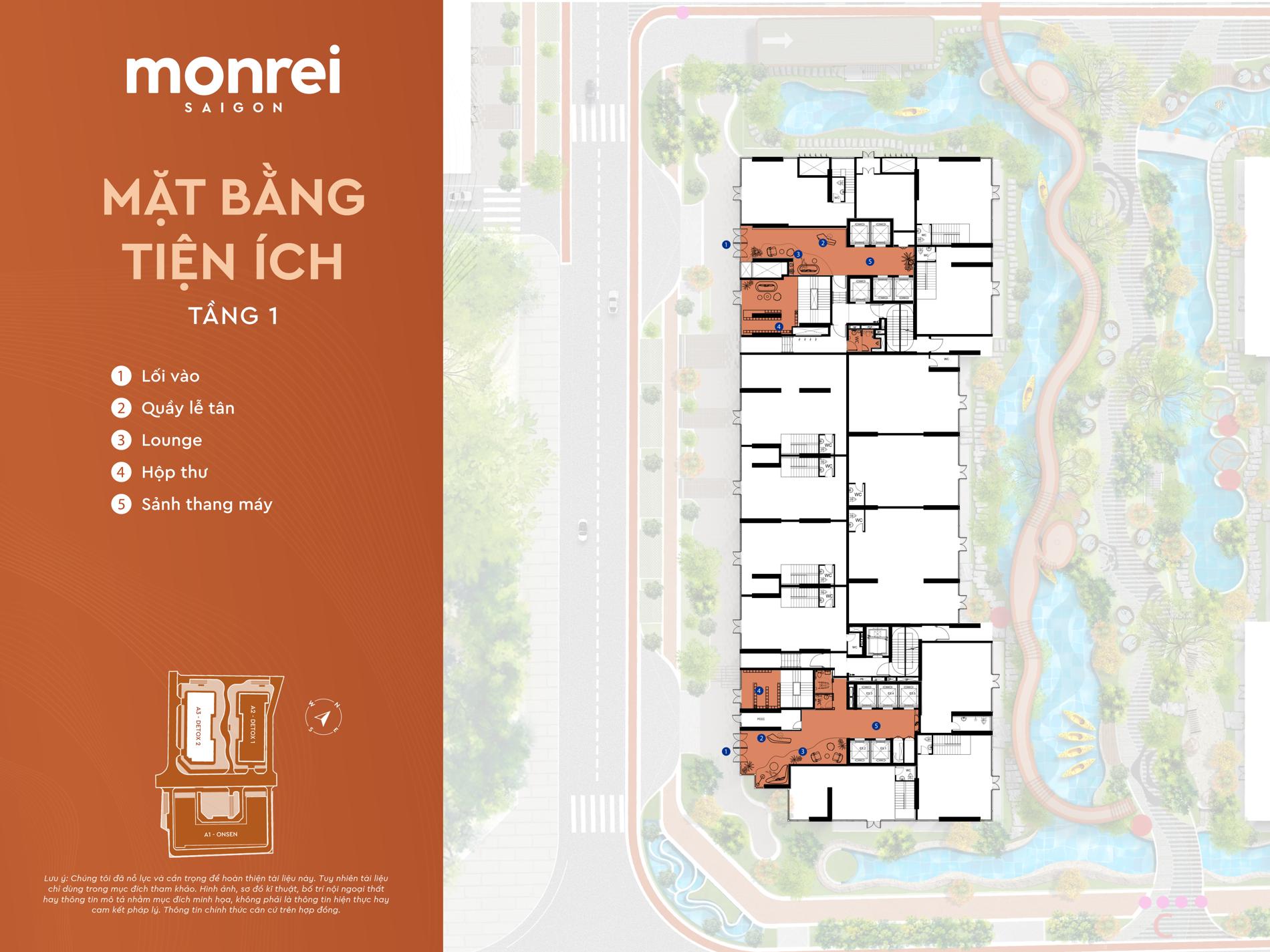 Mặt bằng & thiết kế Monrei Saigon