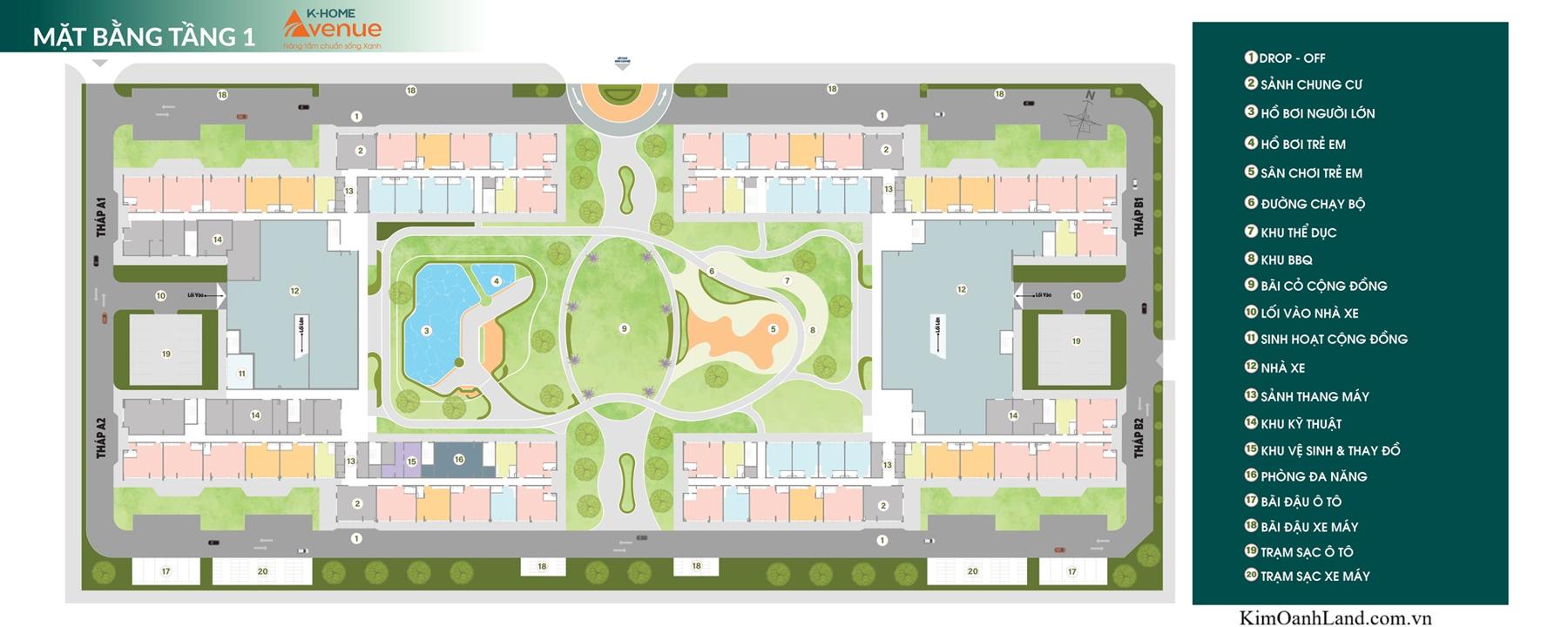 Mặt bằng & thiết kế K-Home Avenue