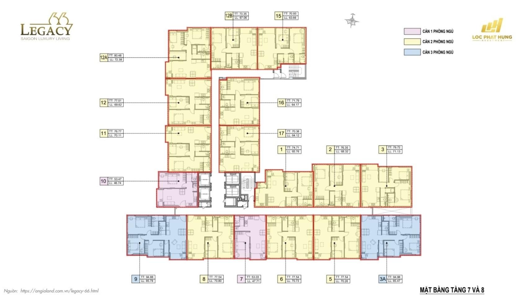 Mặt bằng & thiết kế Legacy 66