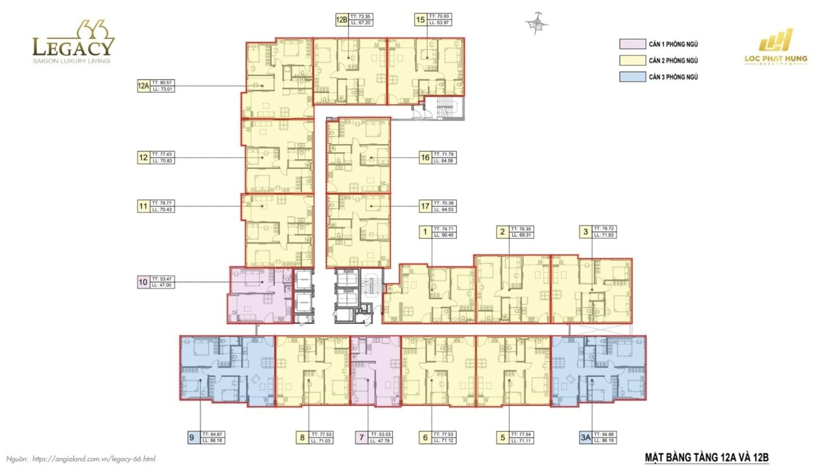 Mặt bằng & thiết kế Legacy 66