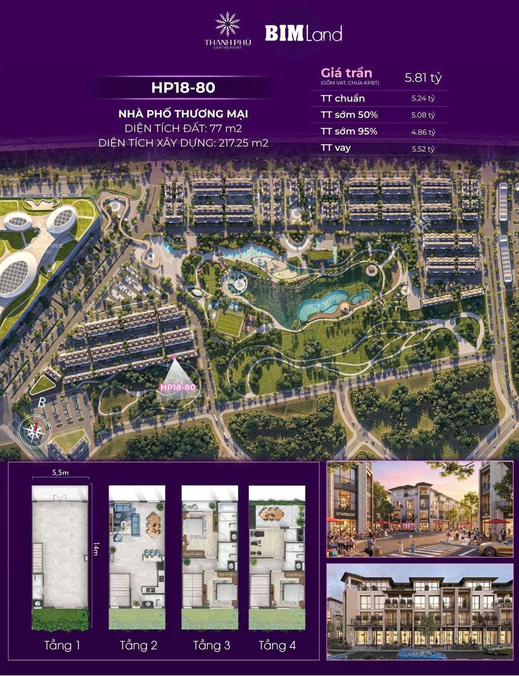 Chính sách & giá bán Thanh Phú Centre Point