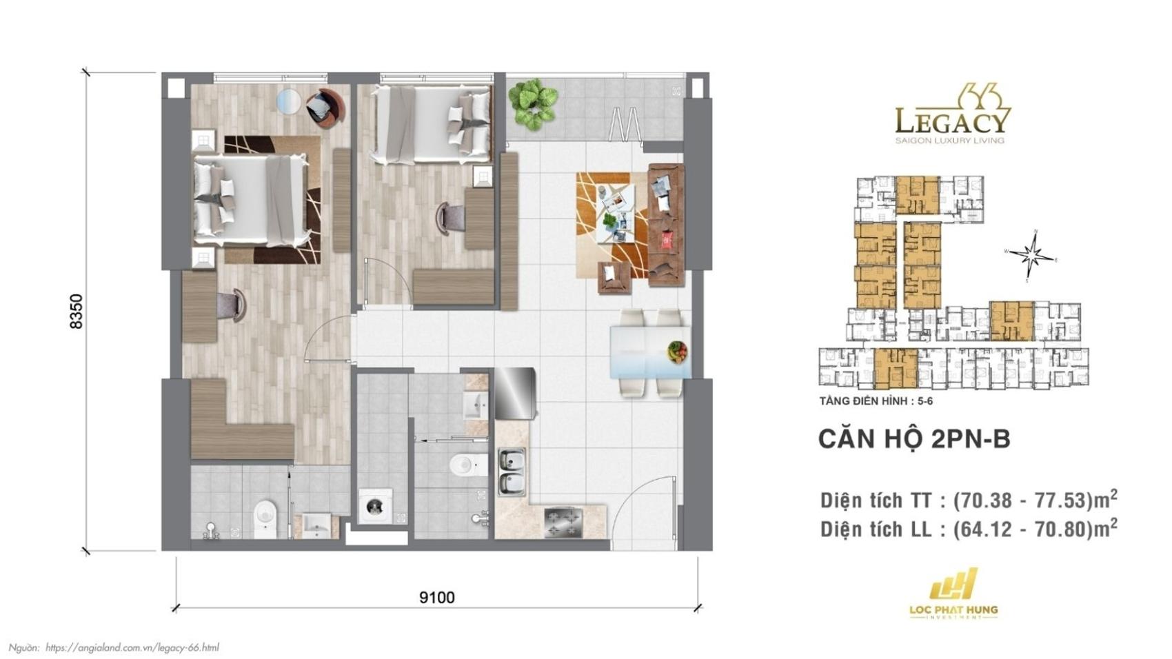 Mặt bằng & thiết kế Legacy 66