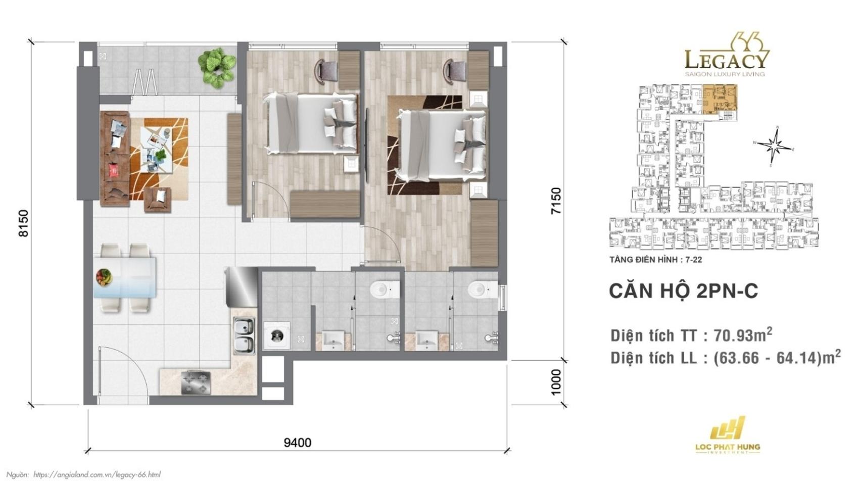 Mặt bằng & thiết kế Legacy 66