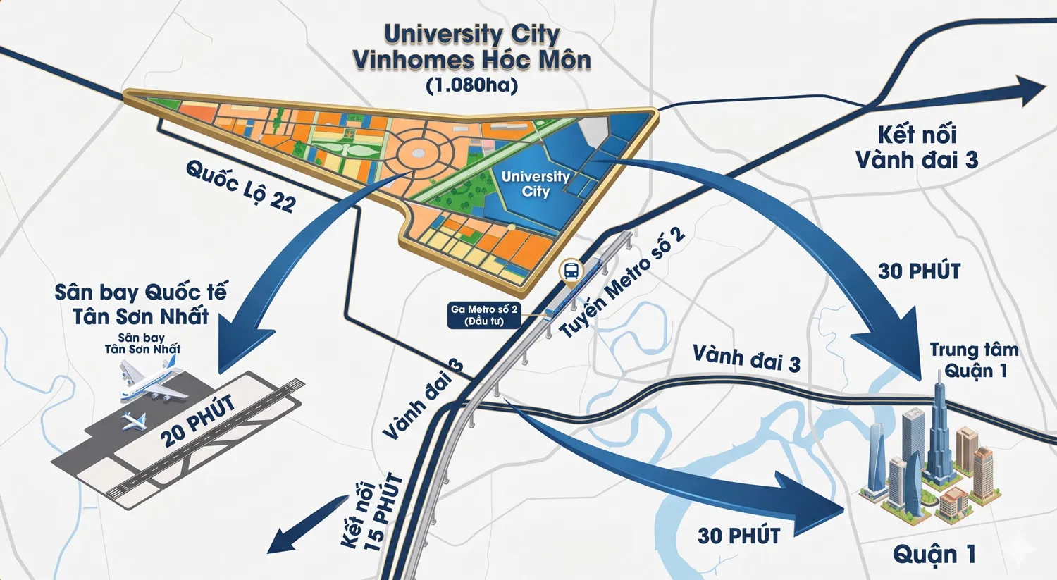 Vị trí dự án Vinhomes Saigon Park