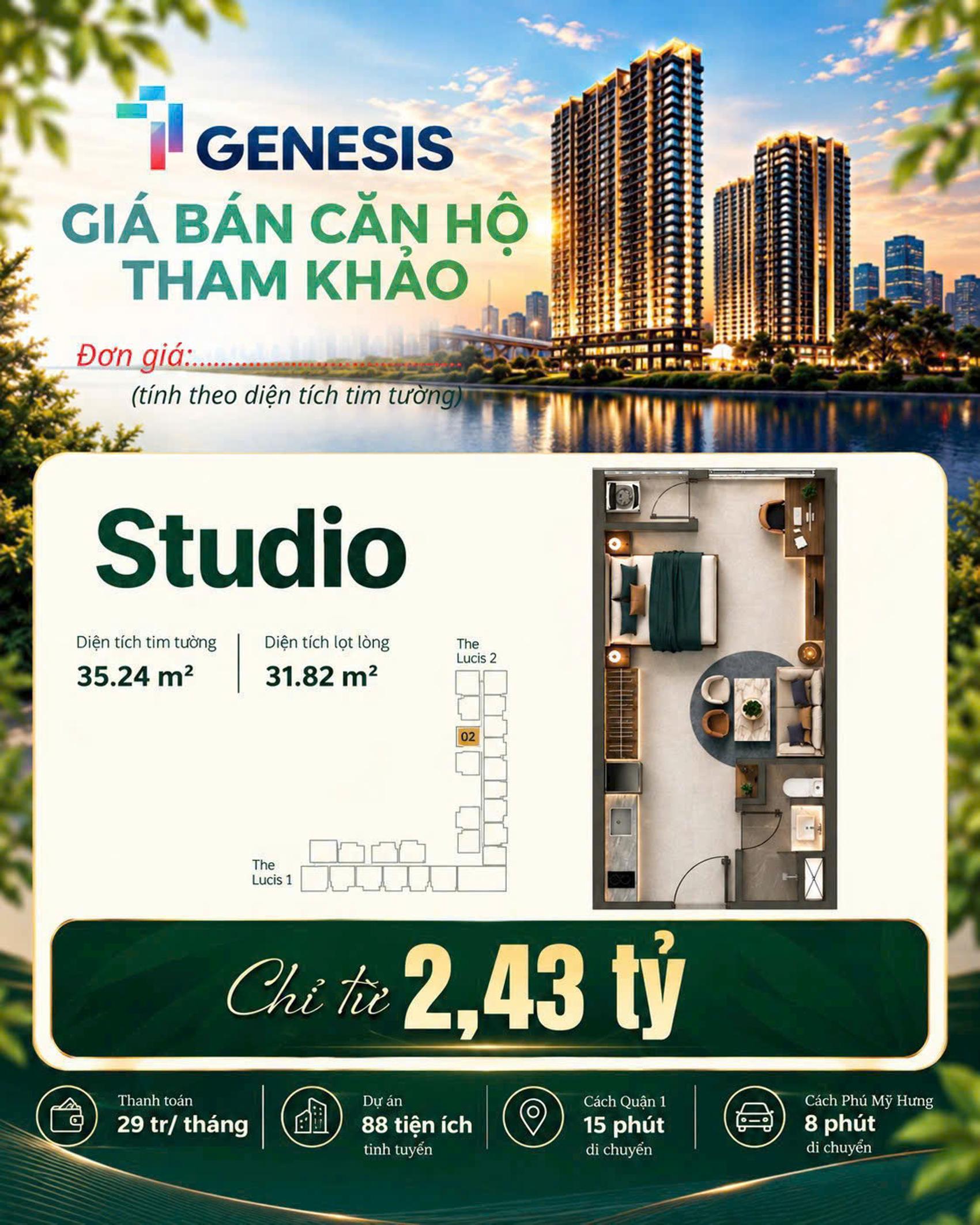 Dự án Giá bán & thanh toán TT Genesis