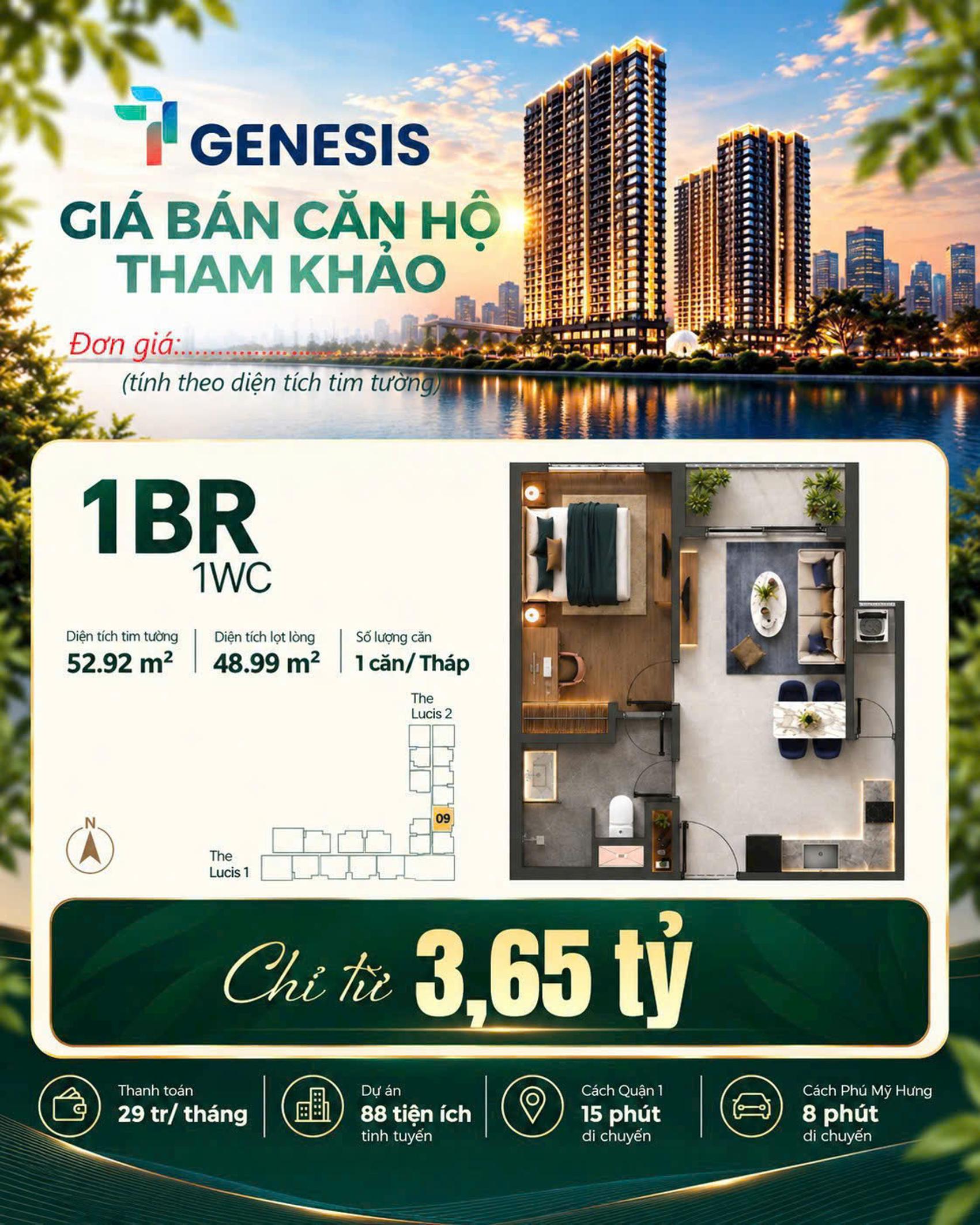 Dự án Giá bán & thanh toán TT Genesis