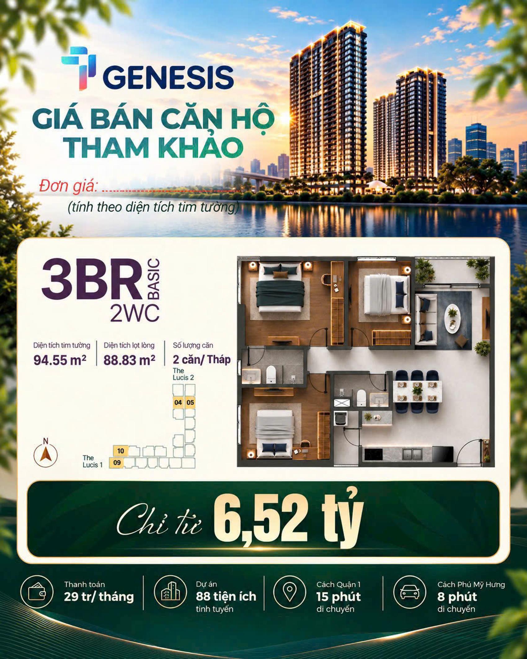 Dự án Giá bán & thanh toán TT Genesis