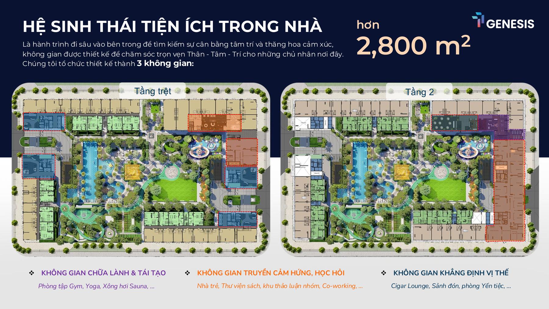 Dự án Tiện ích đa dạng dự án TT Genesis