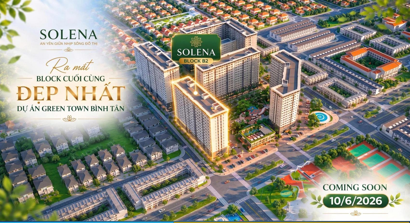 Phối cảnh Solena Green Town Bình Tân