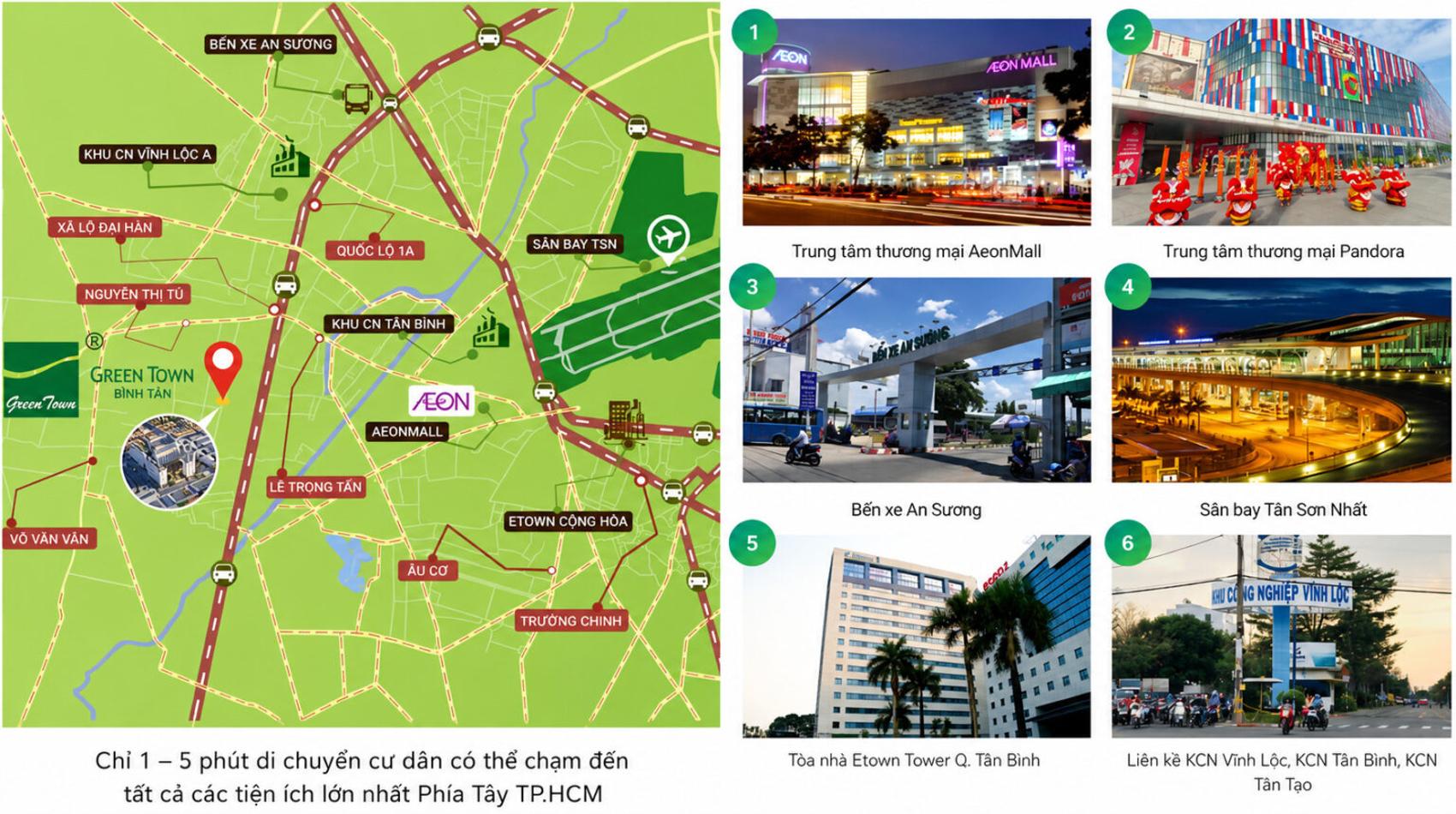 Vị trí Solena Green Town Bình Tân