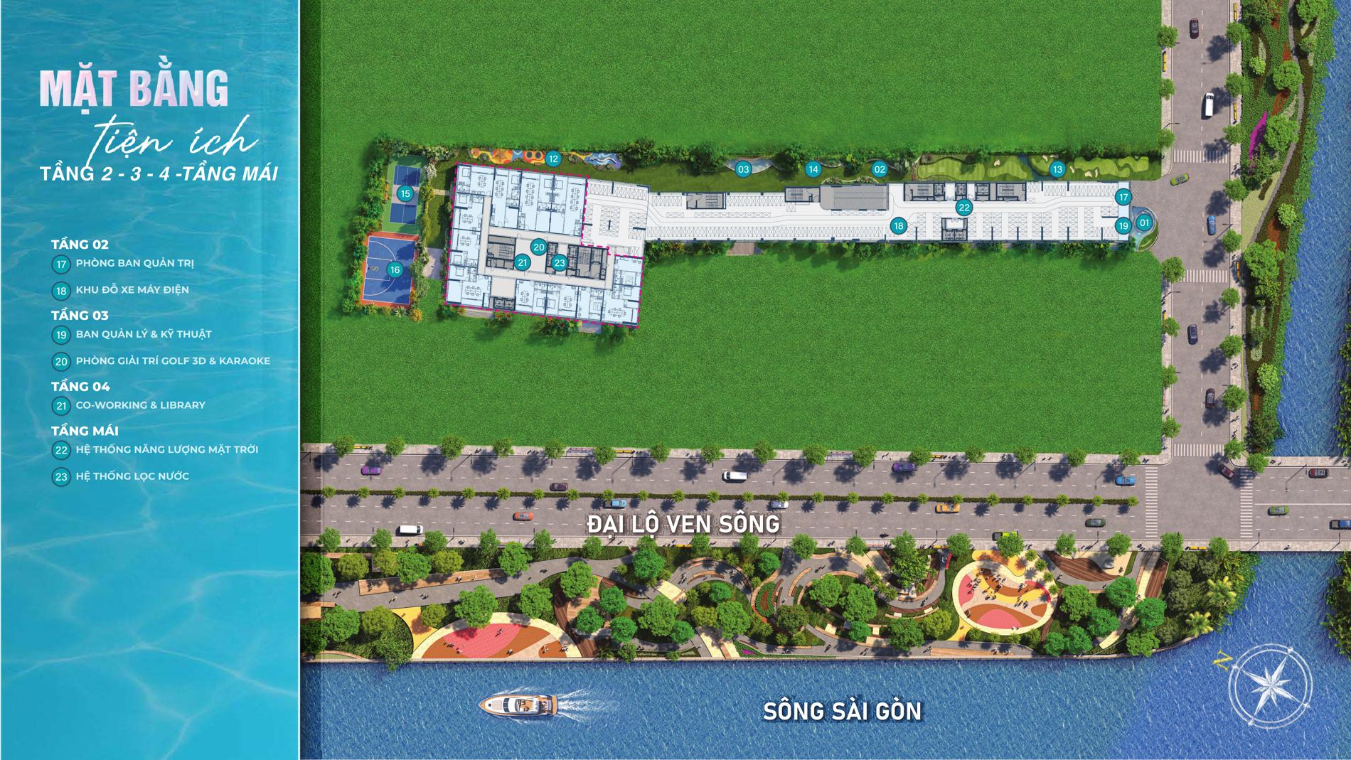 Dự án Mặt bằng dự án Serena Riverside