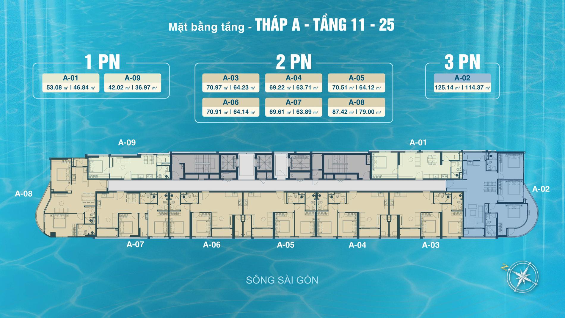Dự án Mặt bằng dự án Serena Riverside