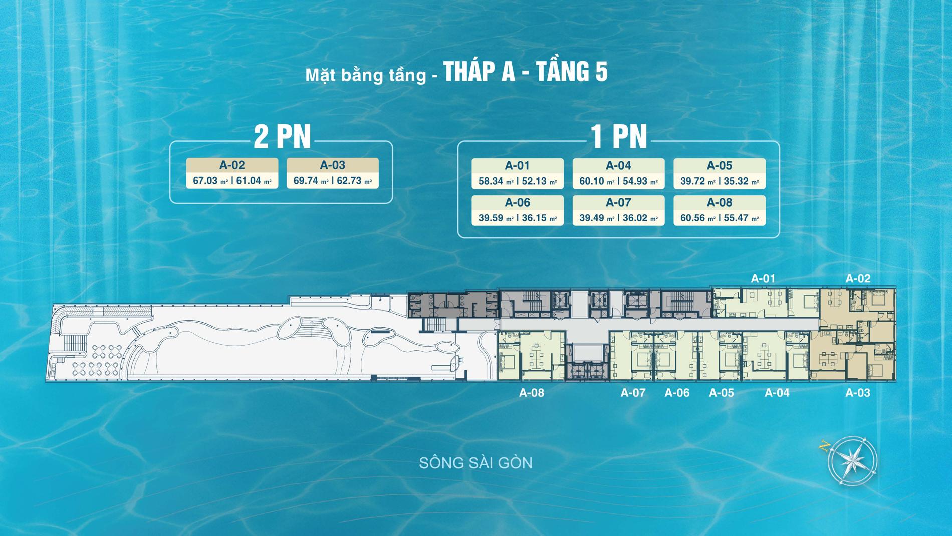 Dự án Mặt bằng dự án Serena Riverside