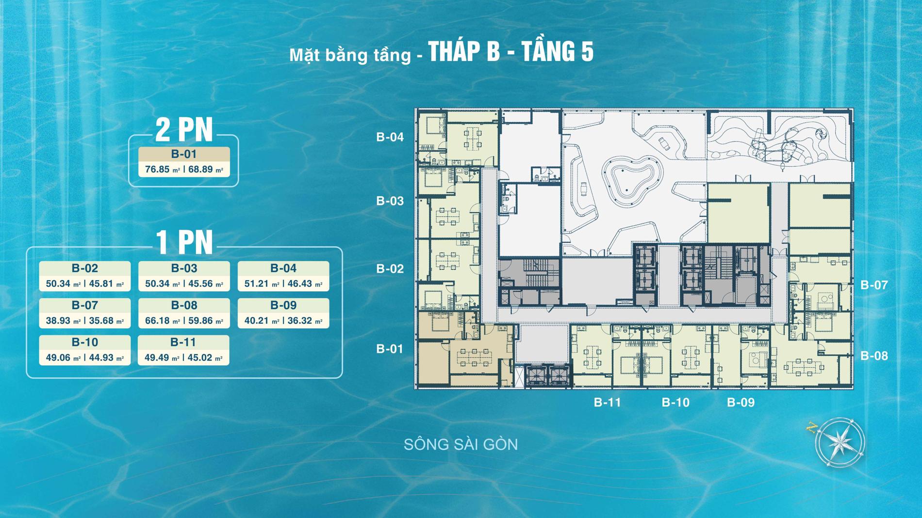 Dự án Mặt bằng dự án Serena Riverside