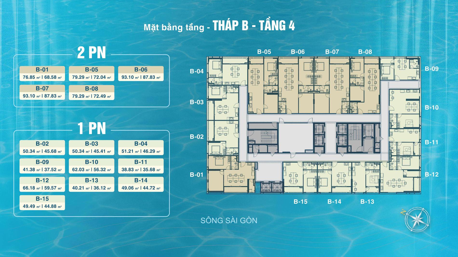 Dự án Mặt bằng dự án Serena Riverside
