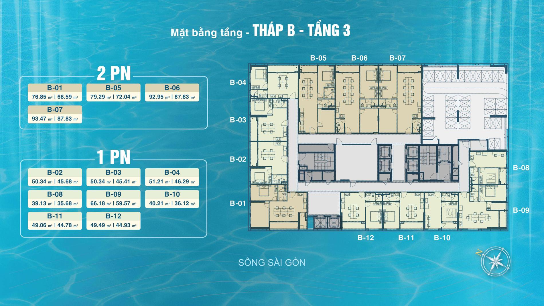 Dự án Mặt bằng dự án Serena Riverside
