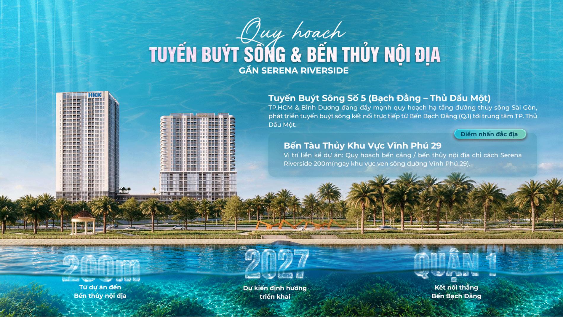 Dự án Vị trí chiến lược dự án Serena Riverside
