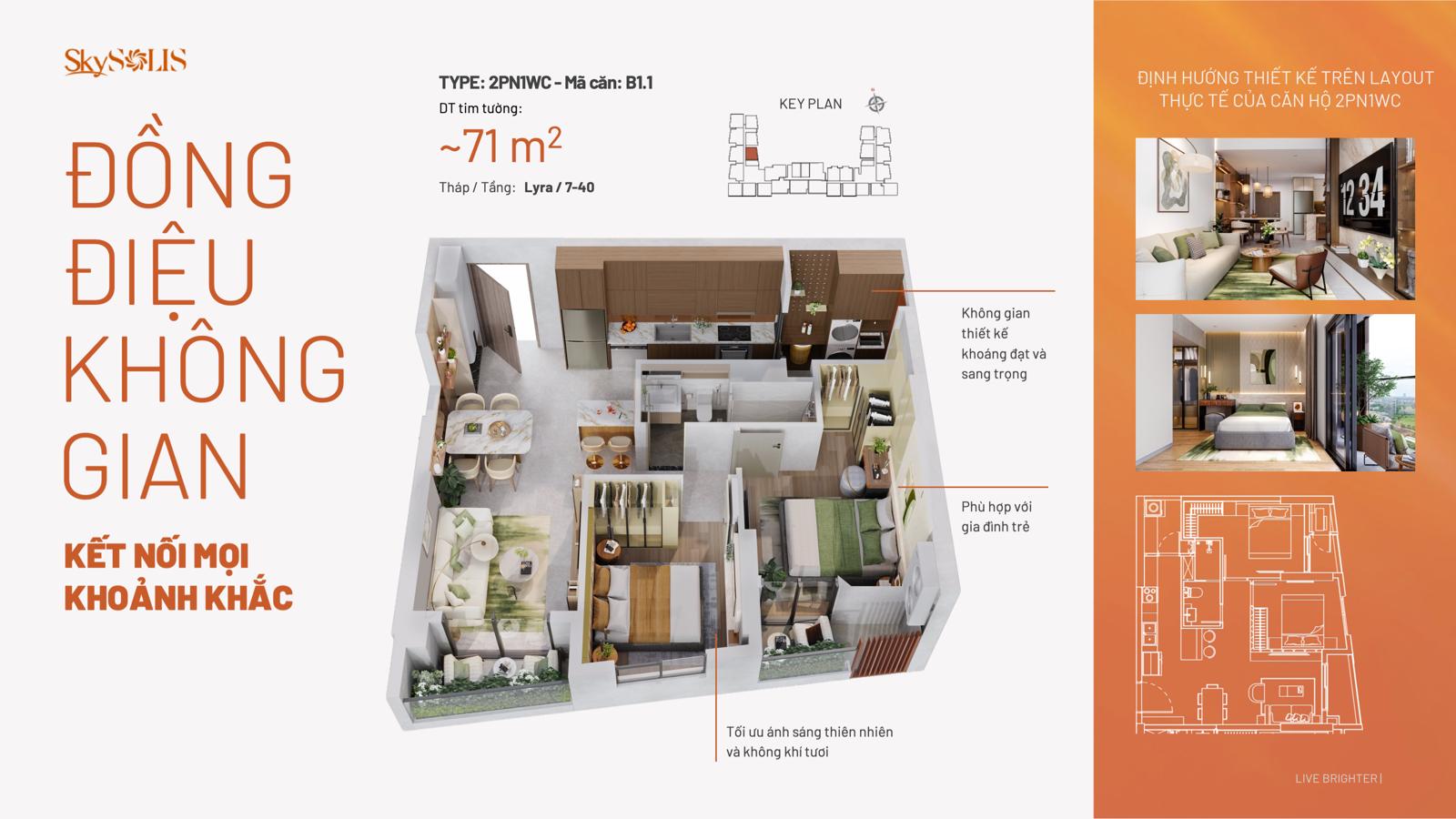 Dự án Mặt bằng & thiết kế căn hộ Skysolis