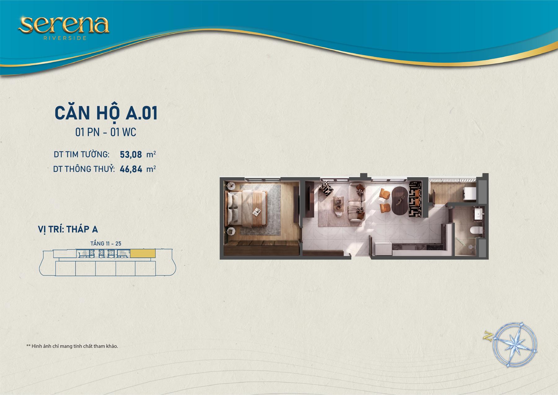 Dự án Thiết kế loại hình căn hộ Serena Riverside