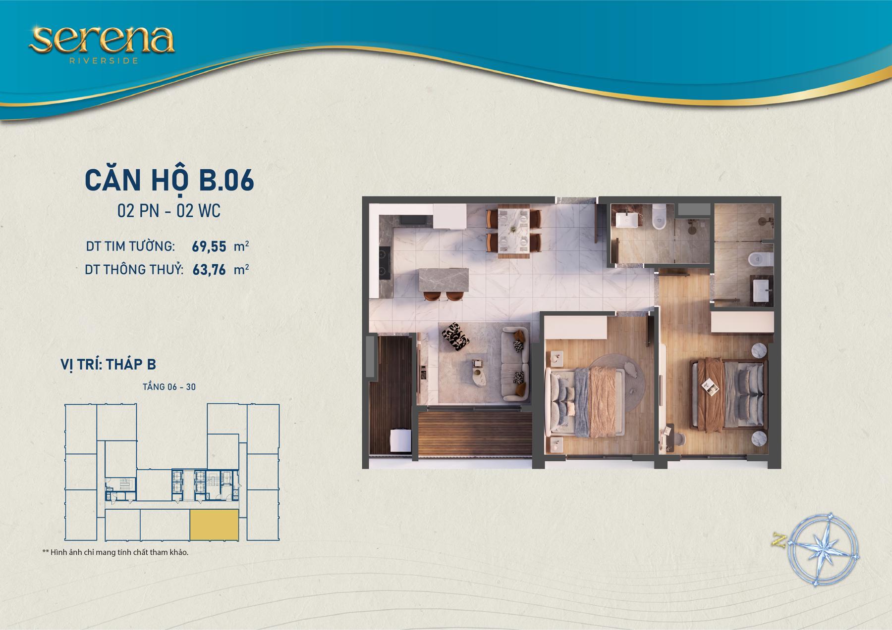 Dự án Thiết kế loại hình căn hộ Serena Riverside