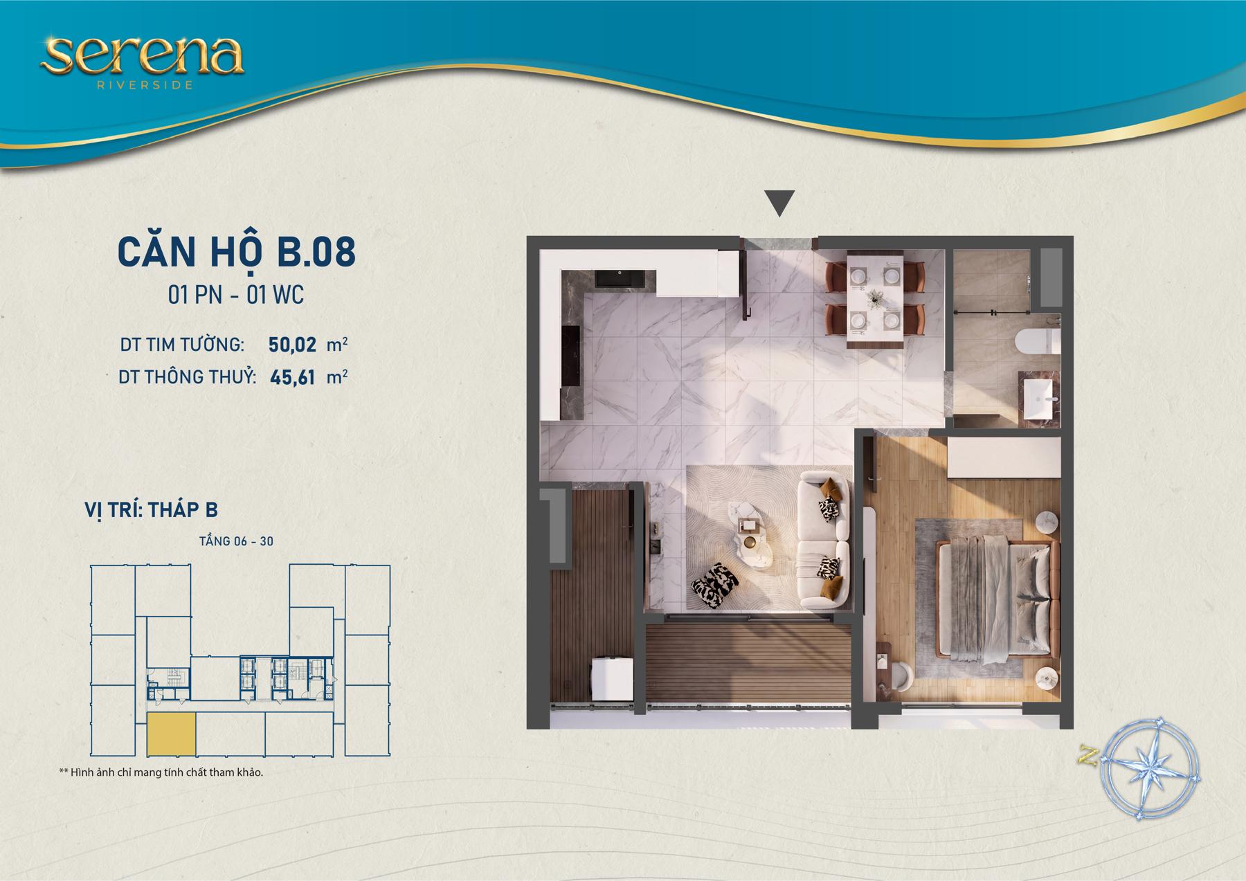 Dự án Thiết kế loại hình căn hộ Serena Riverside