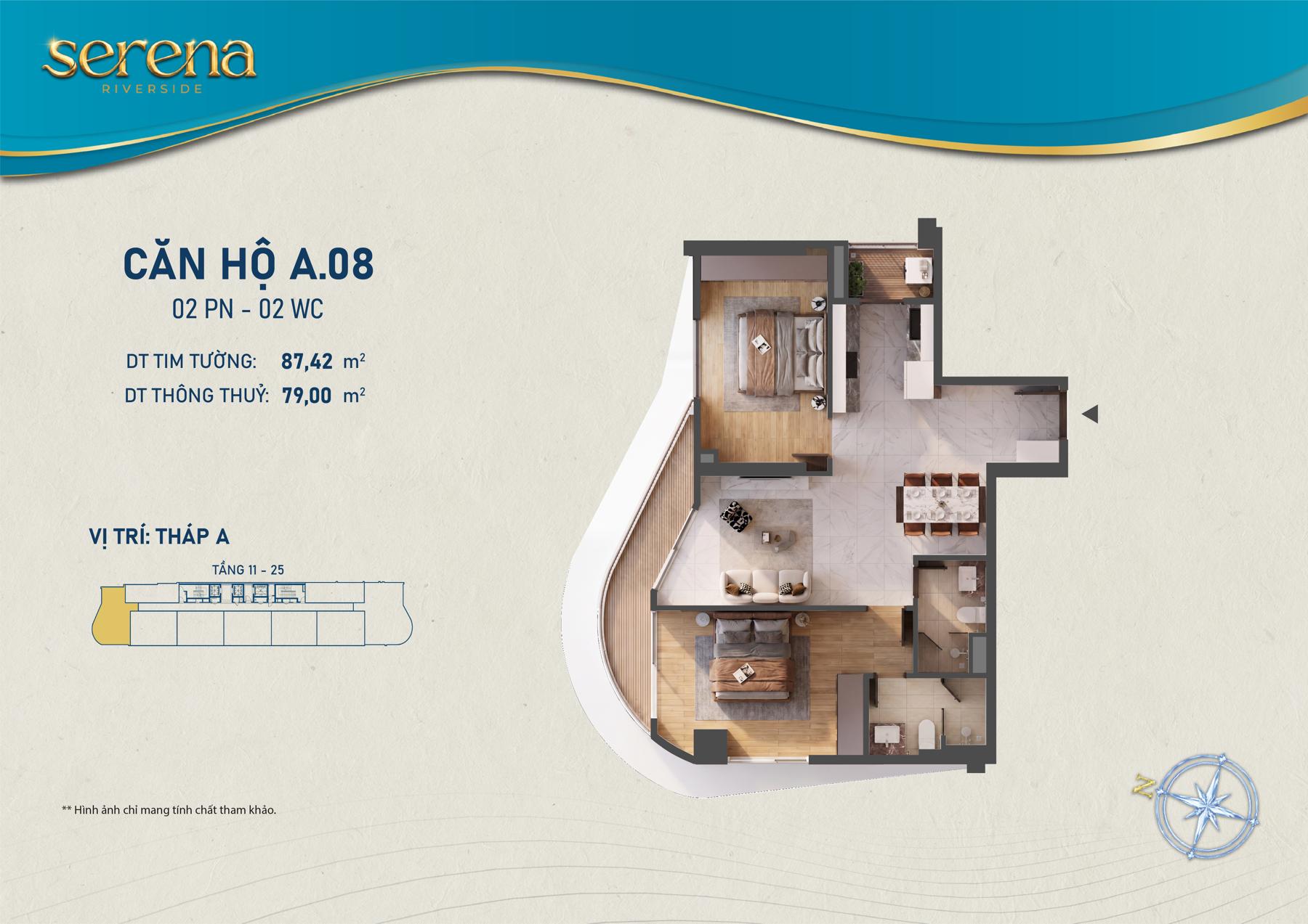 Dự án Thiết kế loại hình căn hộ Serena Riverside