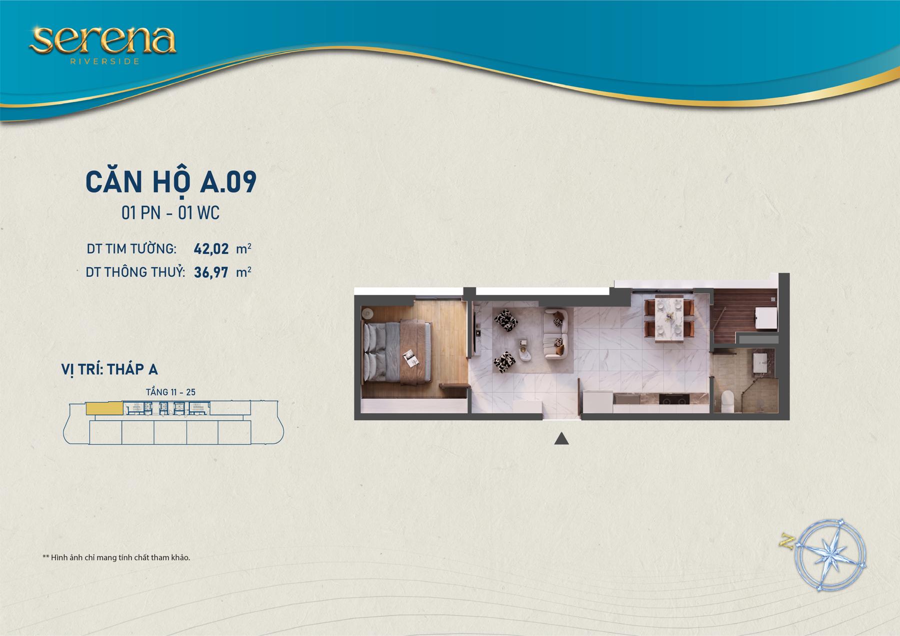 Dự án Thiết kế loại hình căn hộ Serena Riverside