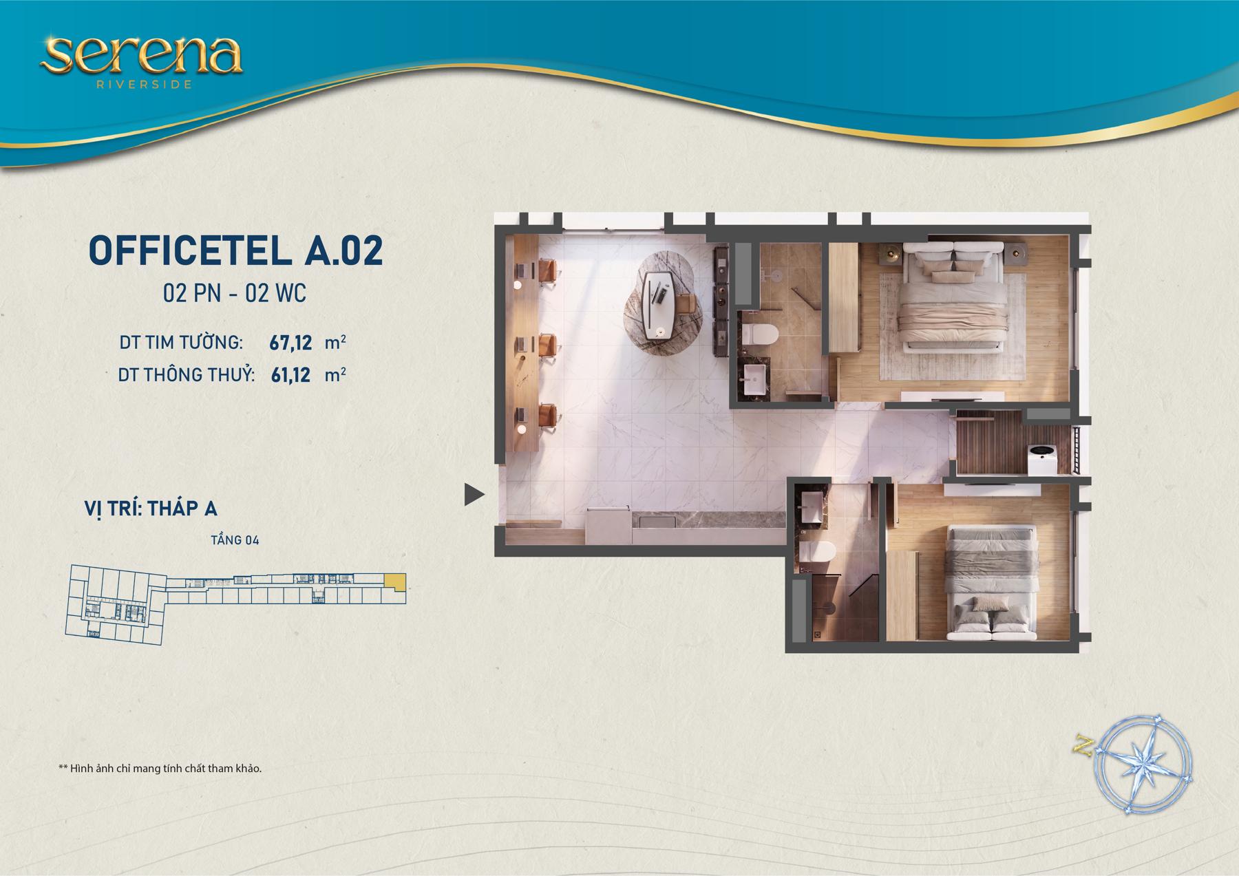 Dự án Thiết kế Officetel Serena Riverside