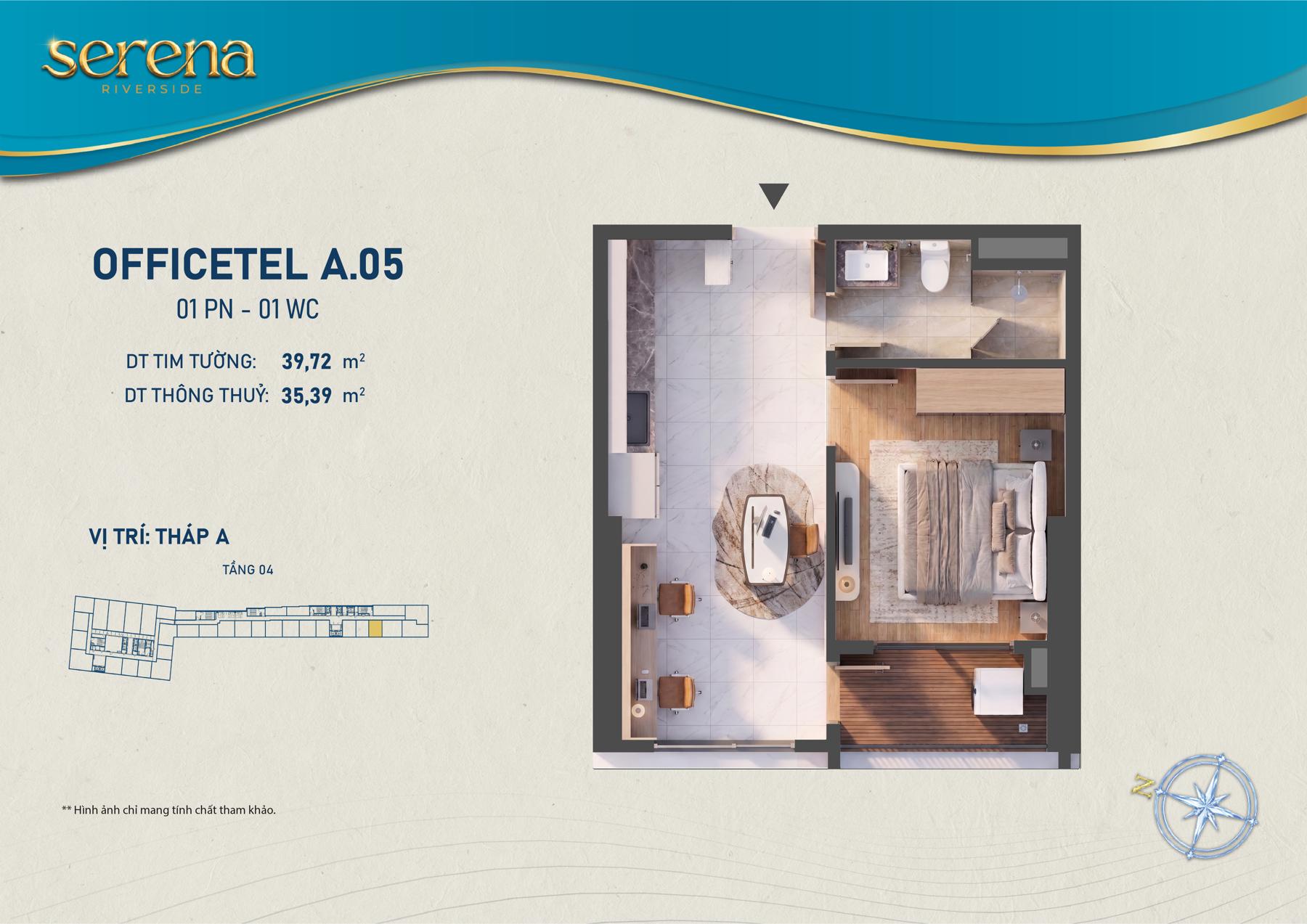 Dự án Thiết kế Officetel Serena Riverside