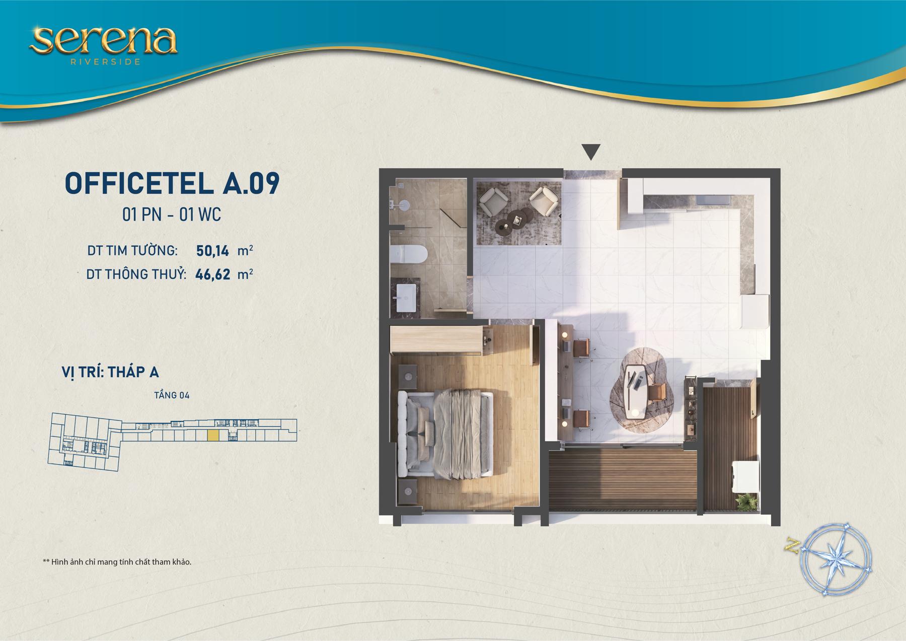 Dự án Thiết kế Officetel Serena Riverside