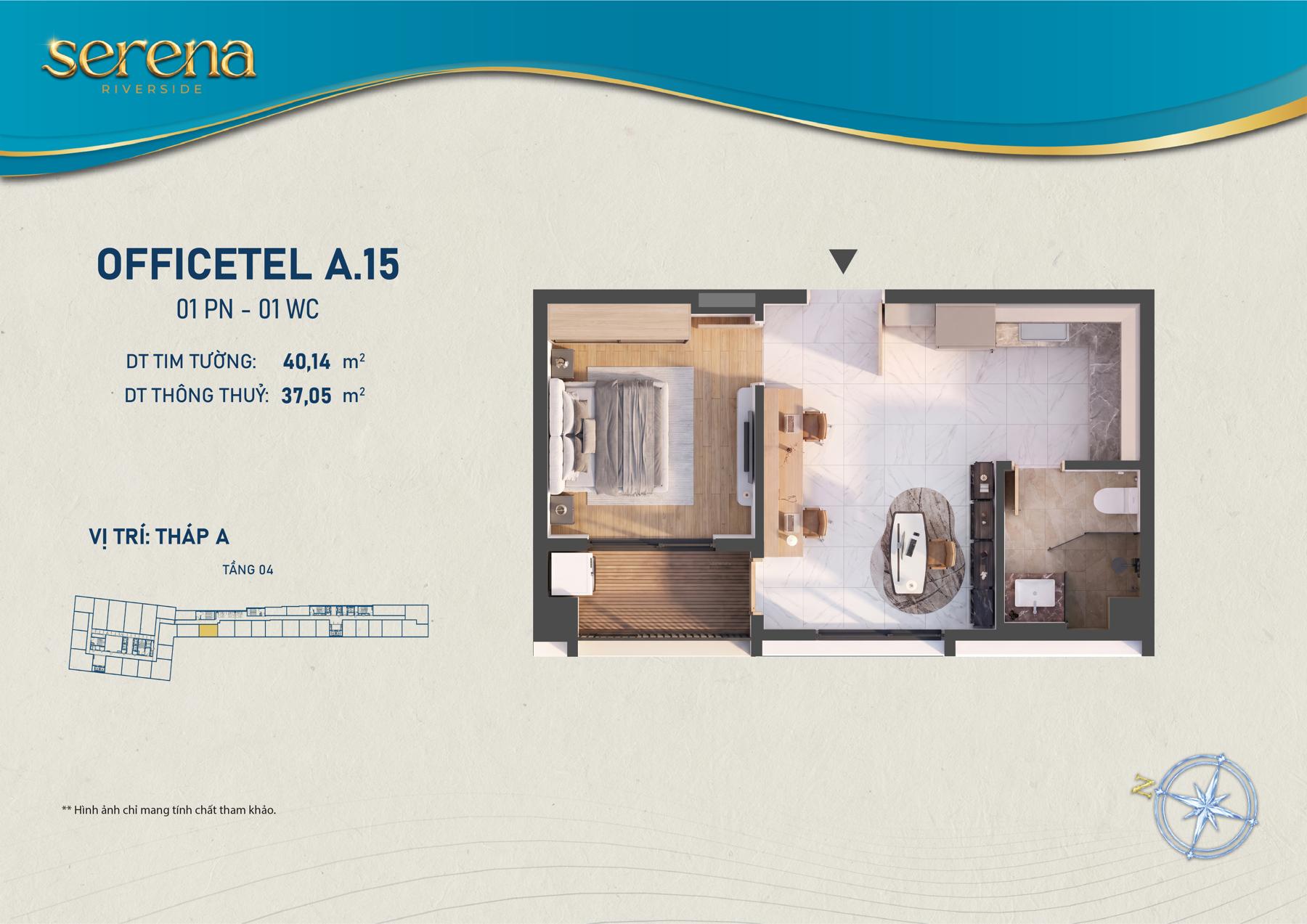 Dự án Thiết kế Officetel Serena Riverside