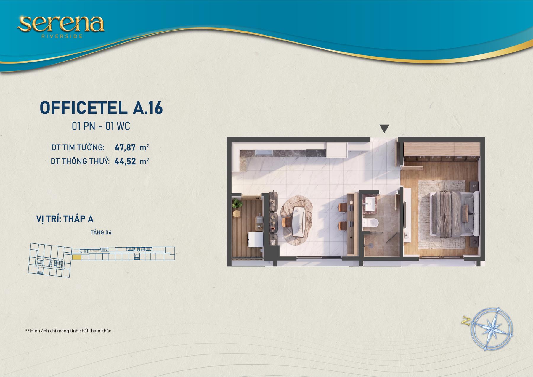 Dự án Thiết kế Officetel Serena Riverside