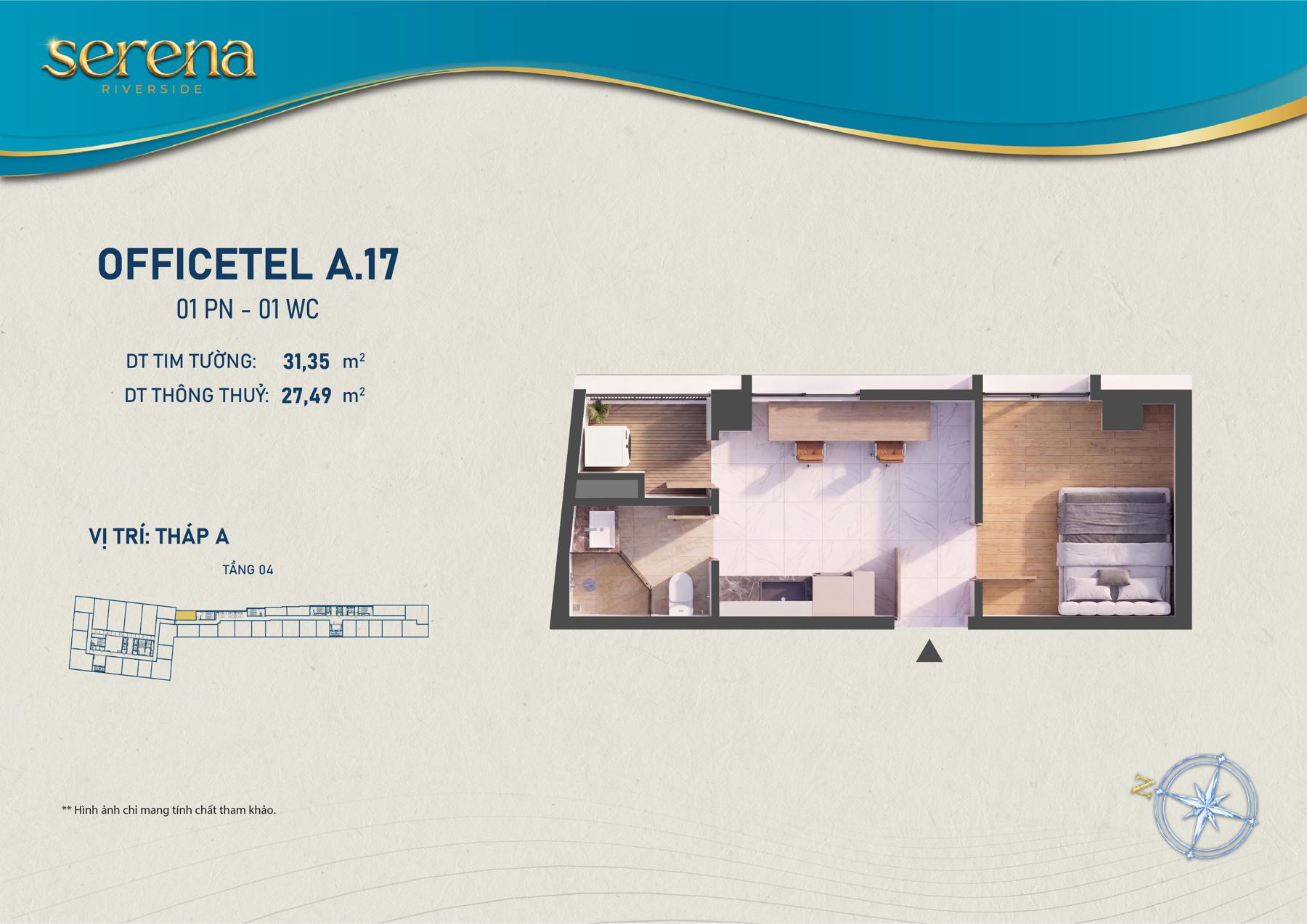 Dự án Thiết kế Officetel Serena Riverside