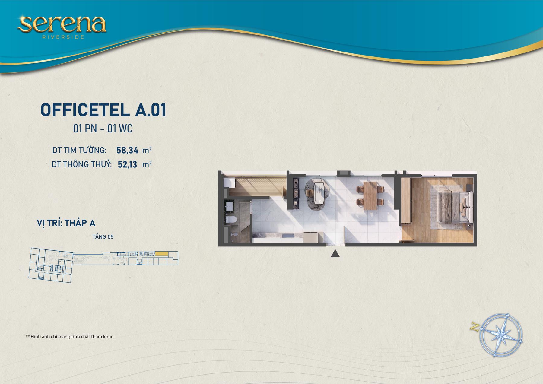 Dự án Thiết kế Officetel Serena Riverside