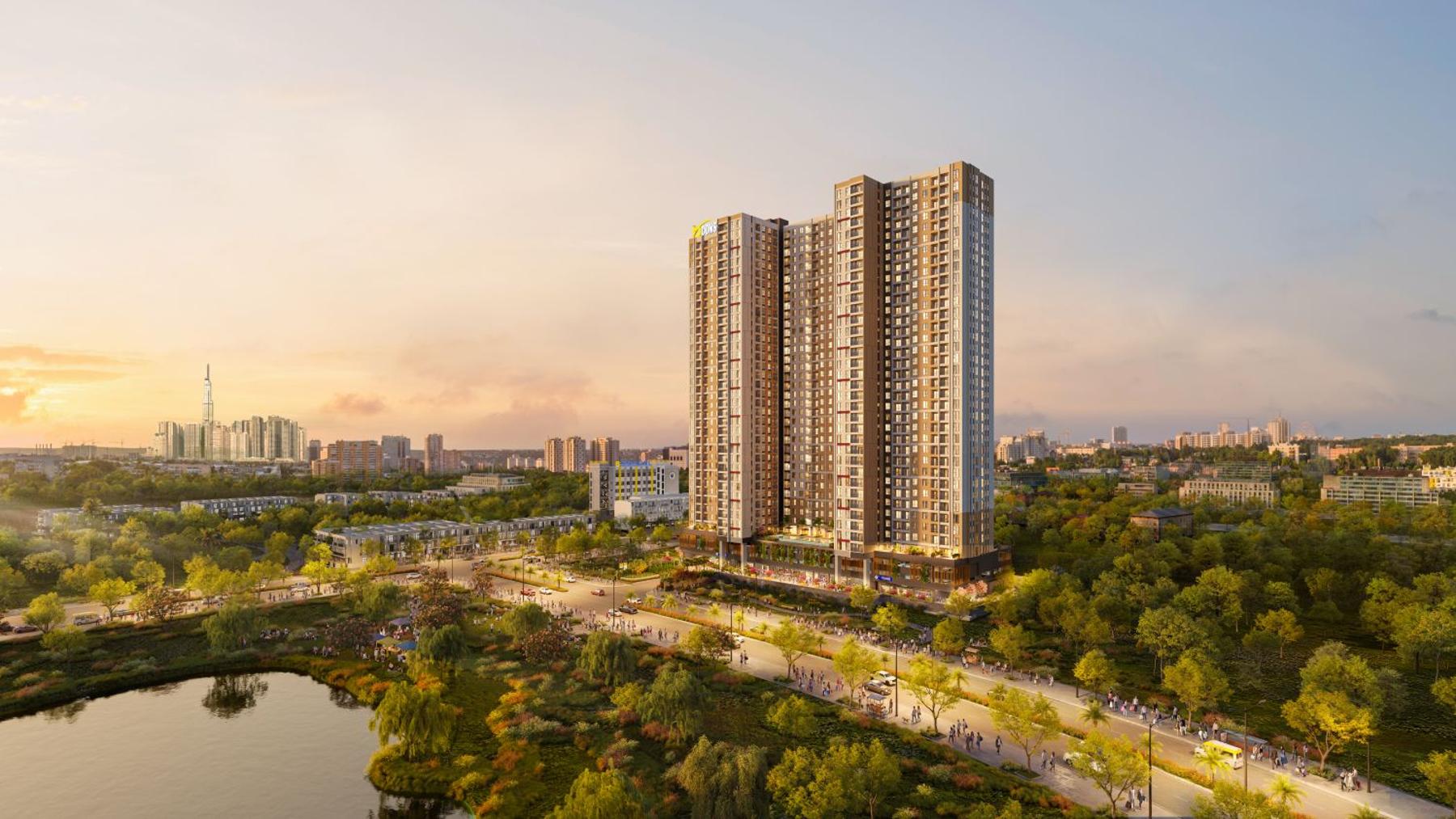 Phối cảnh Bcons Aria