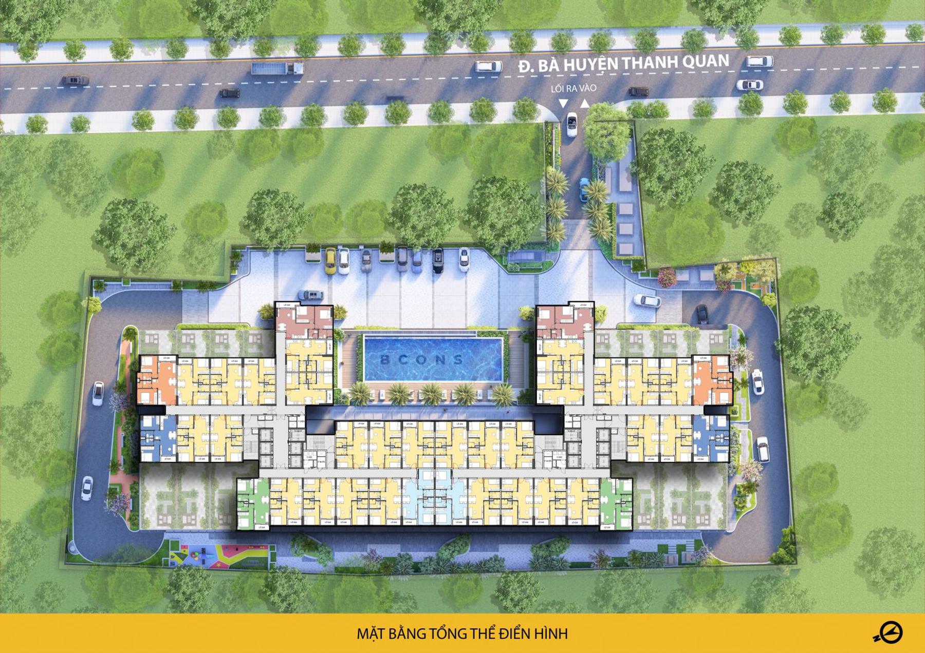 Dự án Mặt bằng & thiết kế Bcons Aria